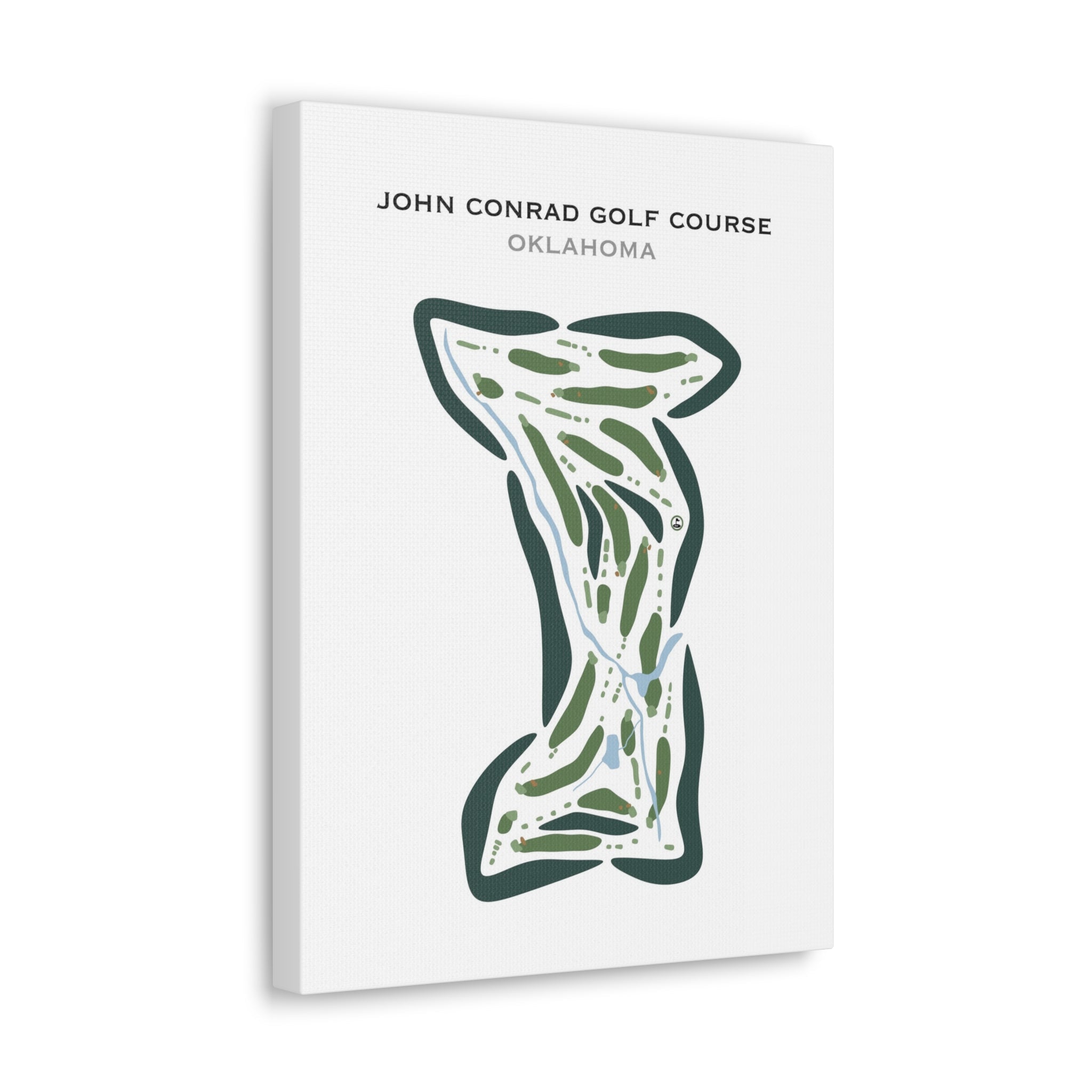 John Conrad Golf Course, Oklahoma - Printed Golf Courses