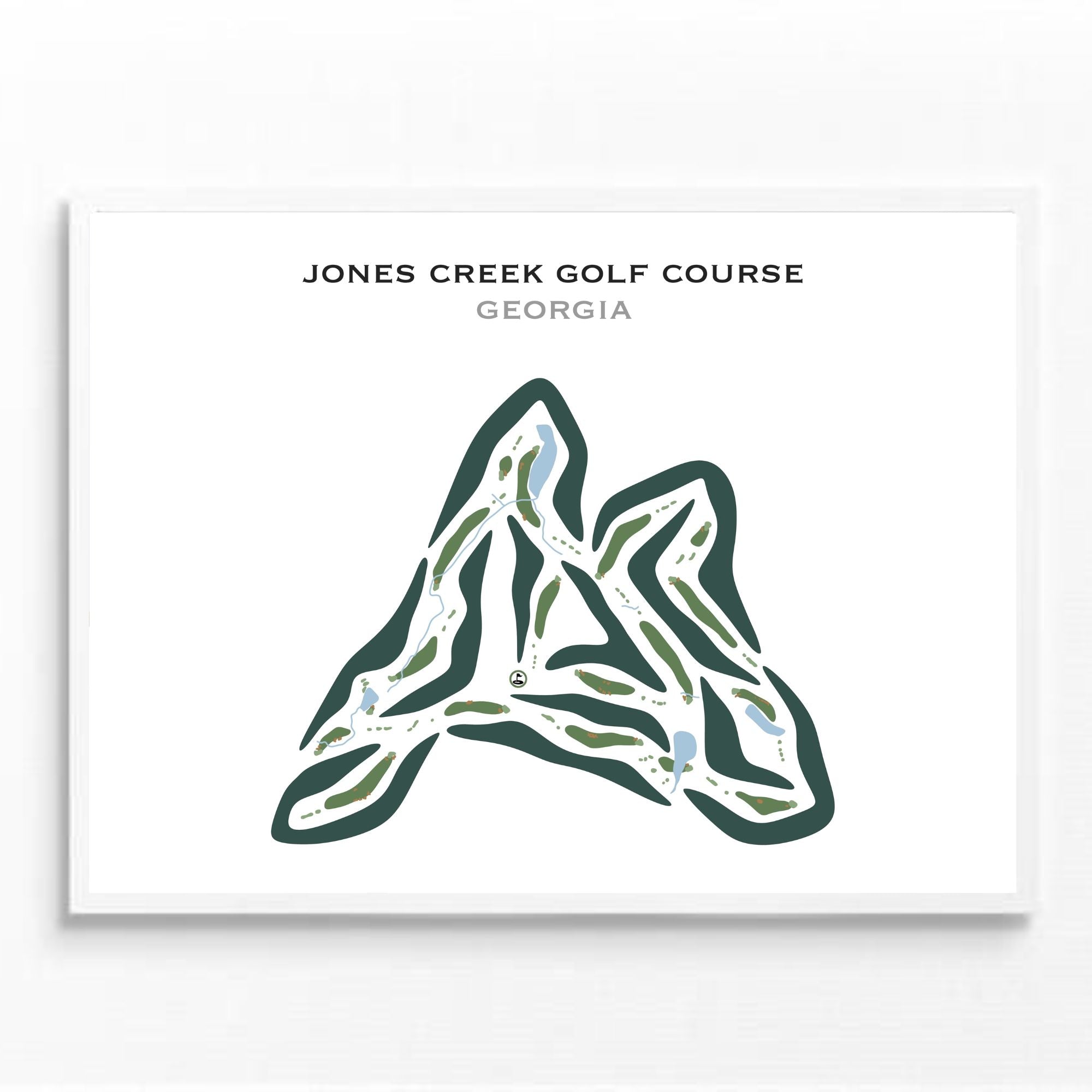 Jones Creek Golf Course, Georgia - Printed Golf Courses