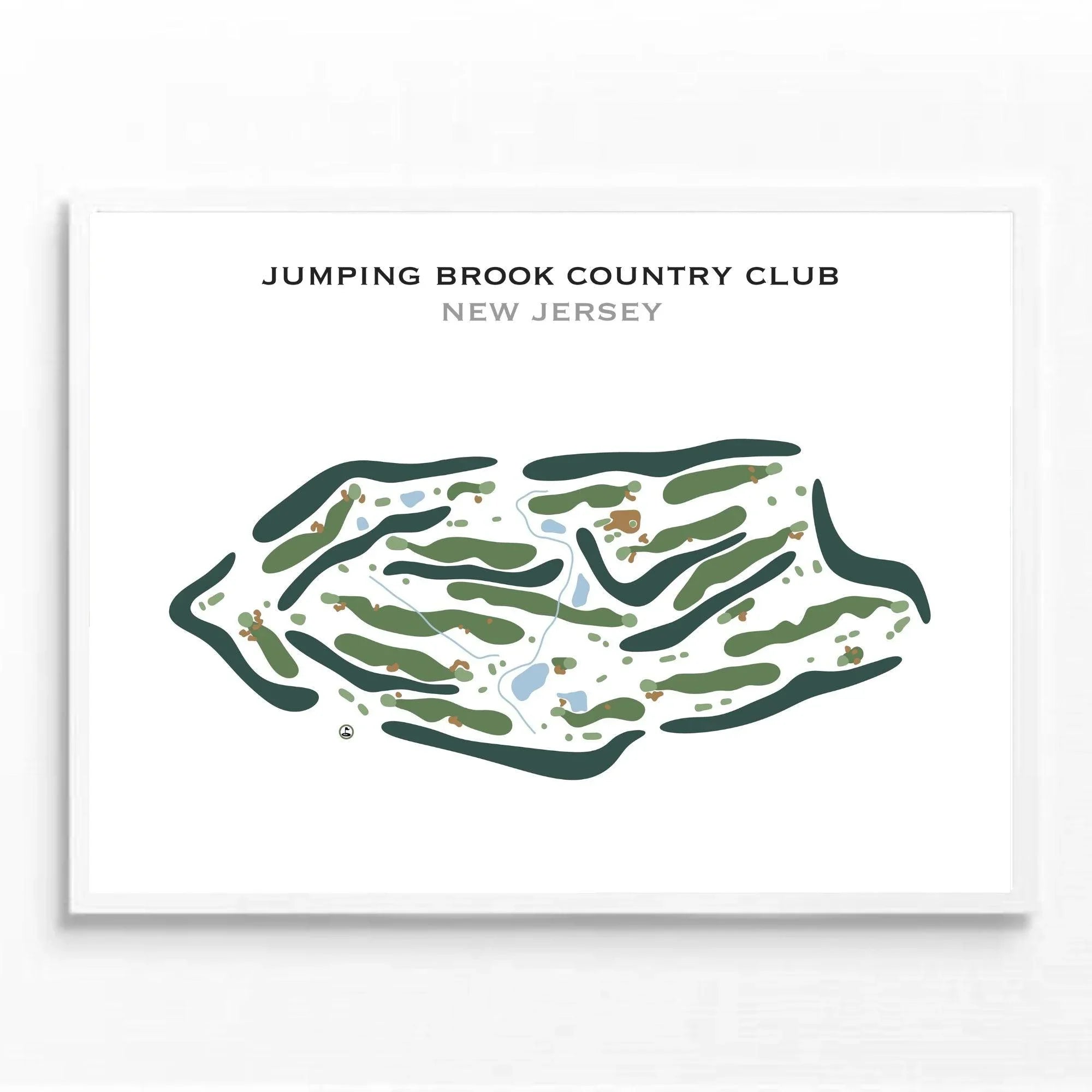 Jumping Brook Country Club, New Jersey - Printed Golf Course