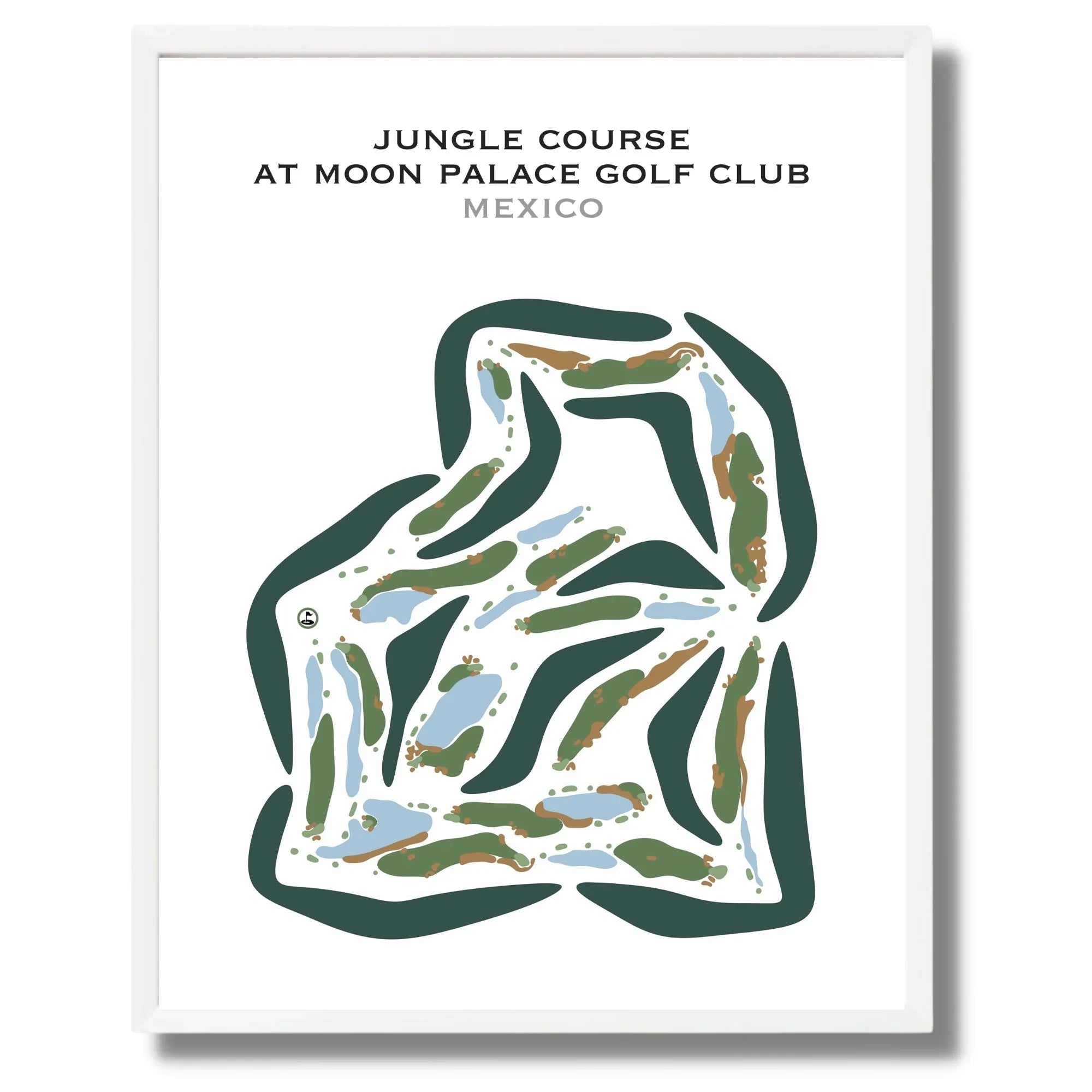 Jungle Course at Moon Palace Golf Club, Mexico - Printed Golf Courses