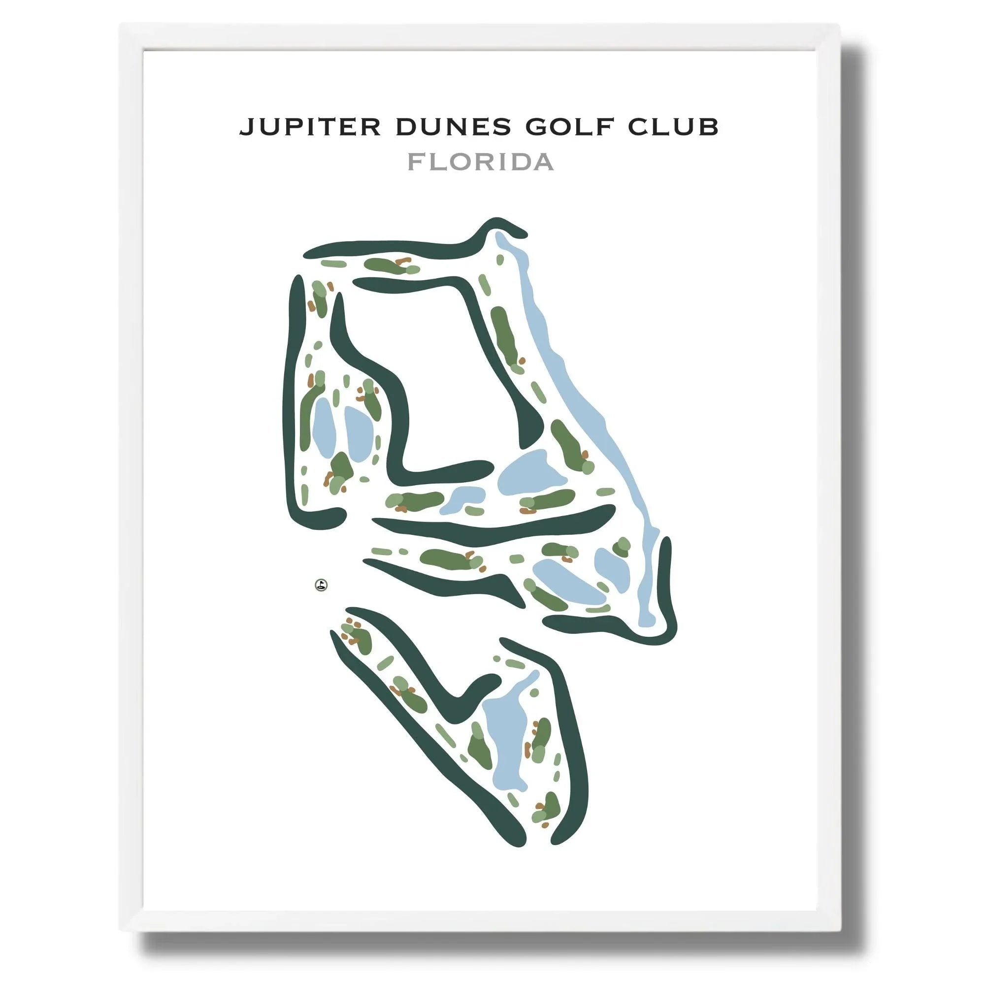 Jupiter Dunes Golf Club, Florida - Printed Golf Course