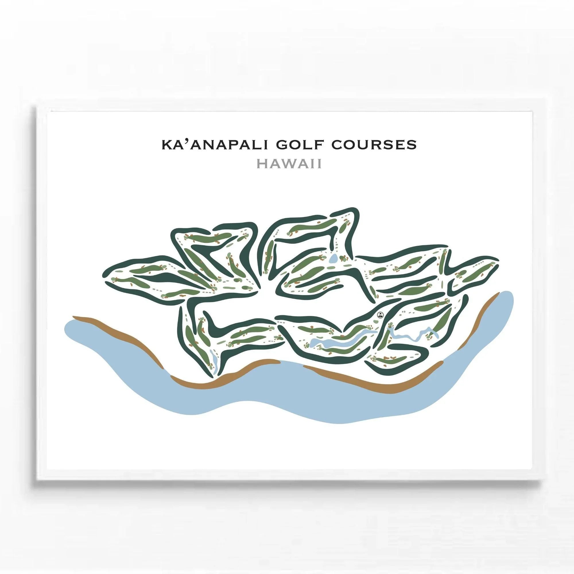 Ka'anapali Golf Courses, Hawaii - Printed Golf Courses