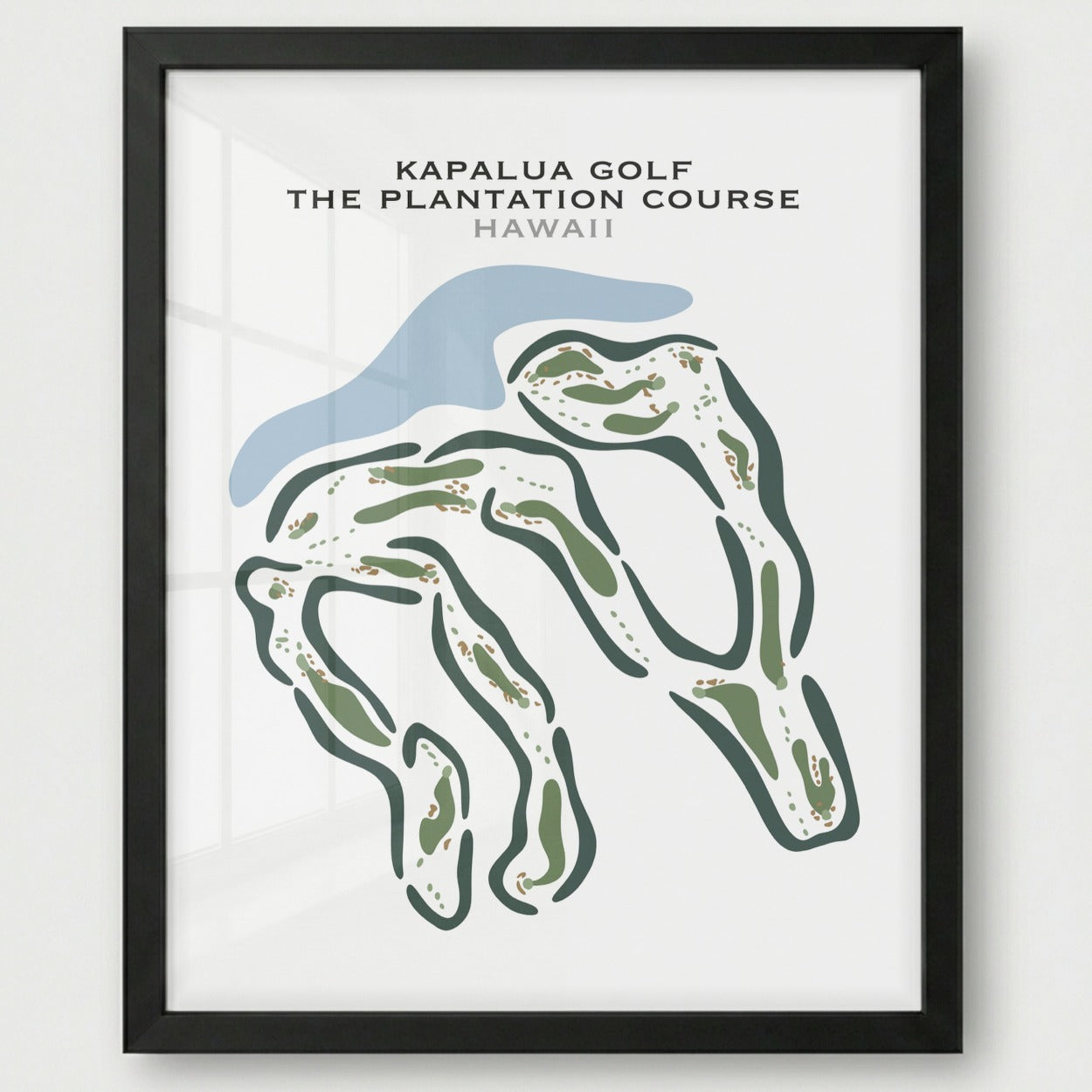 Kapalua Golf , The Plantation Course, Hawaii - Printed Golf Courses