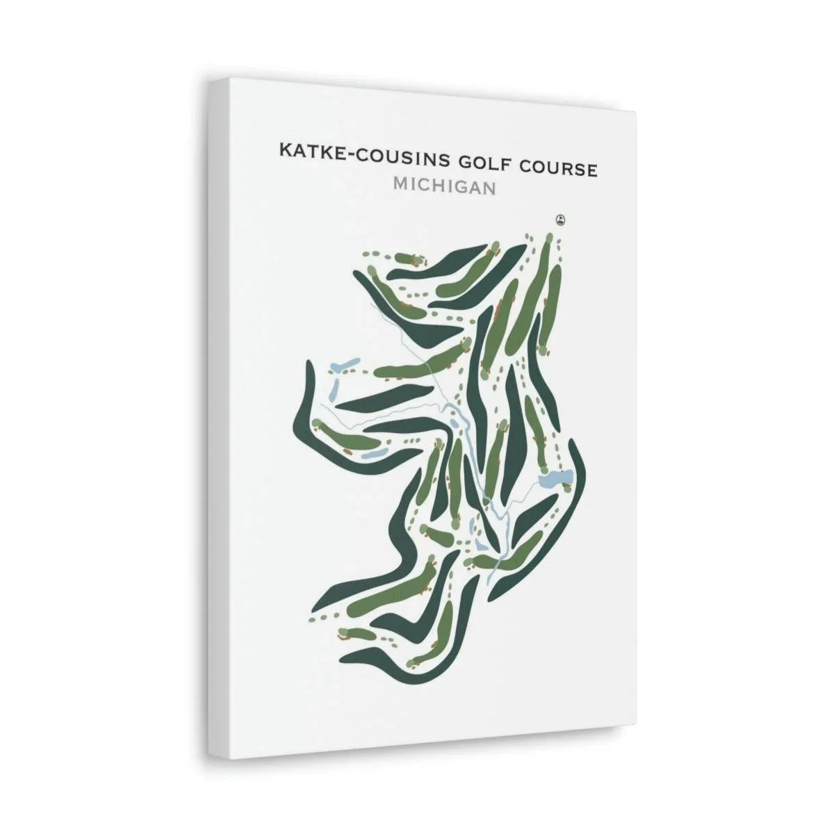 Katke - Cousins Golf Course, Michigan - Printed Golf Courses