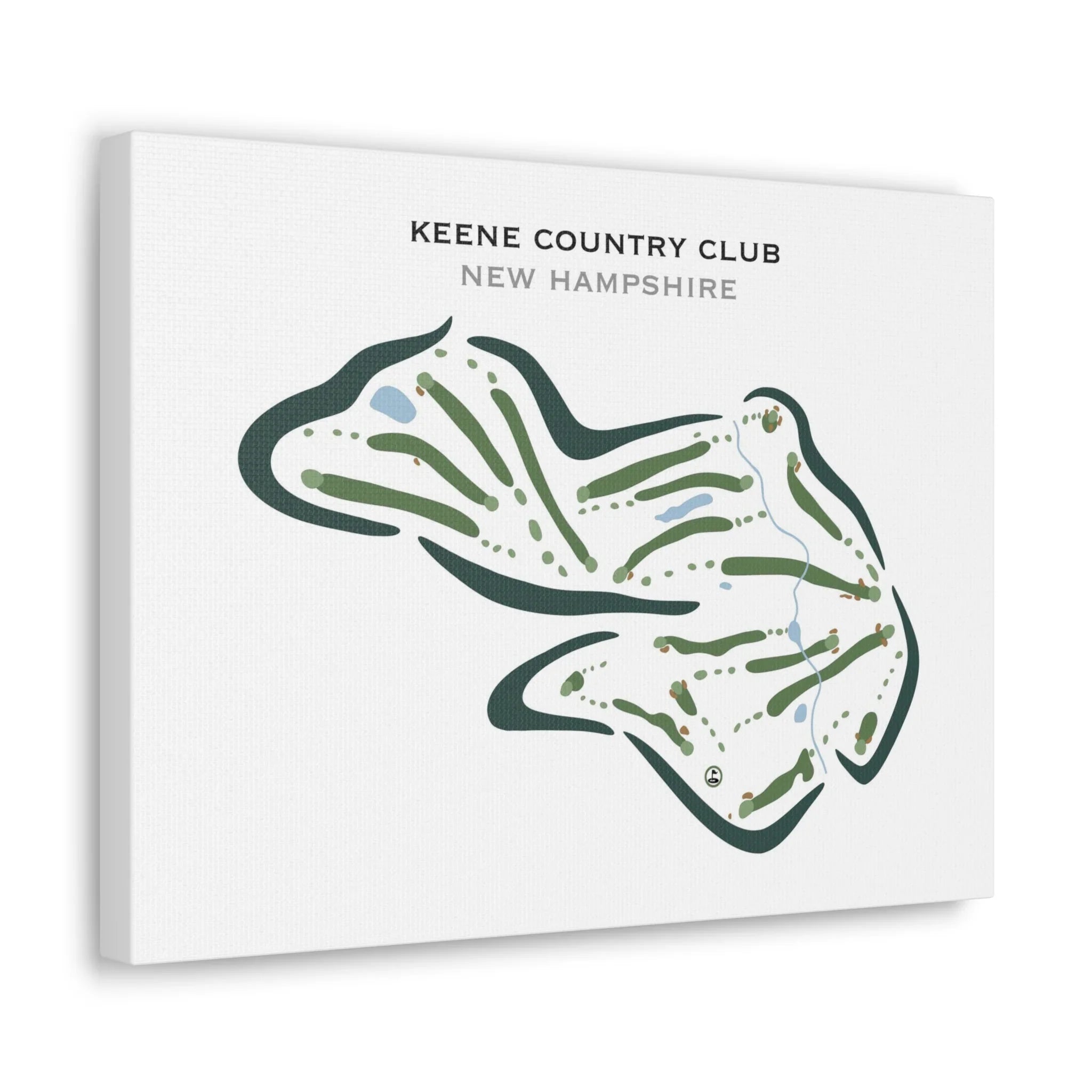 Keene Country Club, New Hampshire - Printed Golf Courses