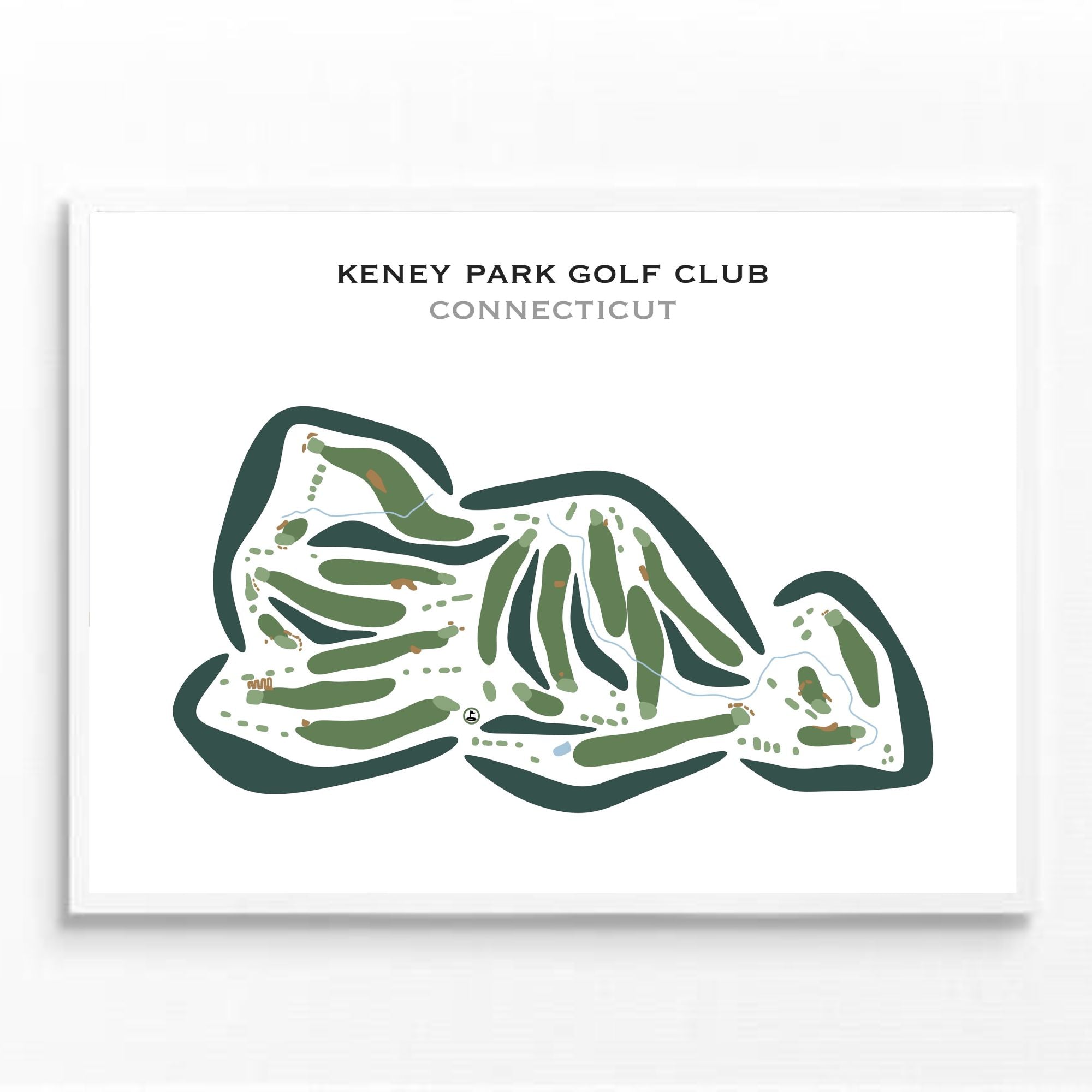 Keney Park Golf Course, Connecticut - Printed Golf Courses