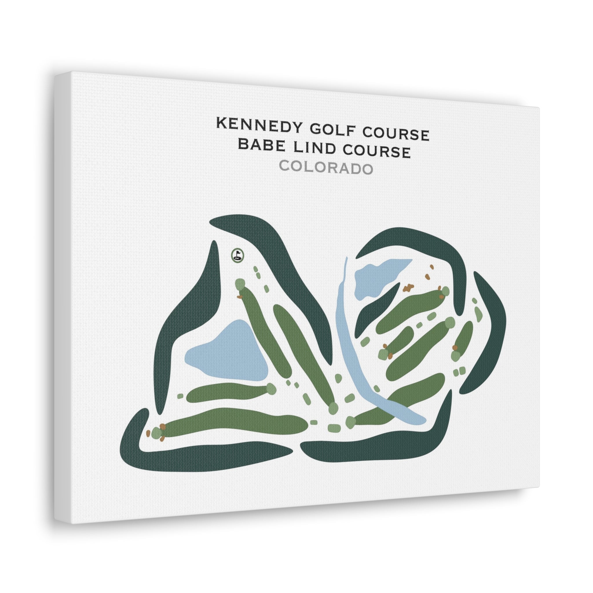 Kennedy Golf Course, Babe Lind Course, Colorado - Printed Golf Courses