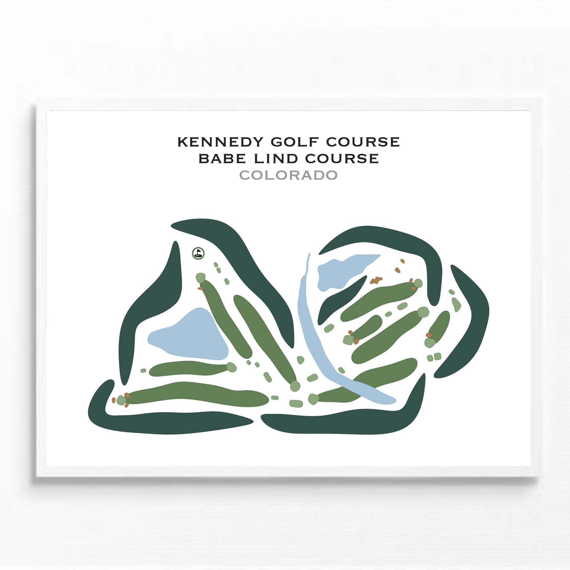 Kennedy Golf Course, Babe Lind Course, Colorado - Printed Golf Courses