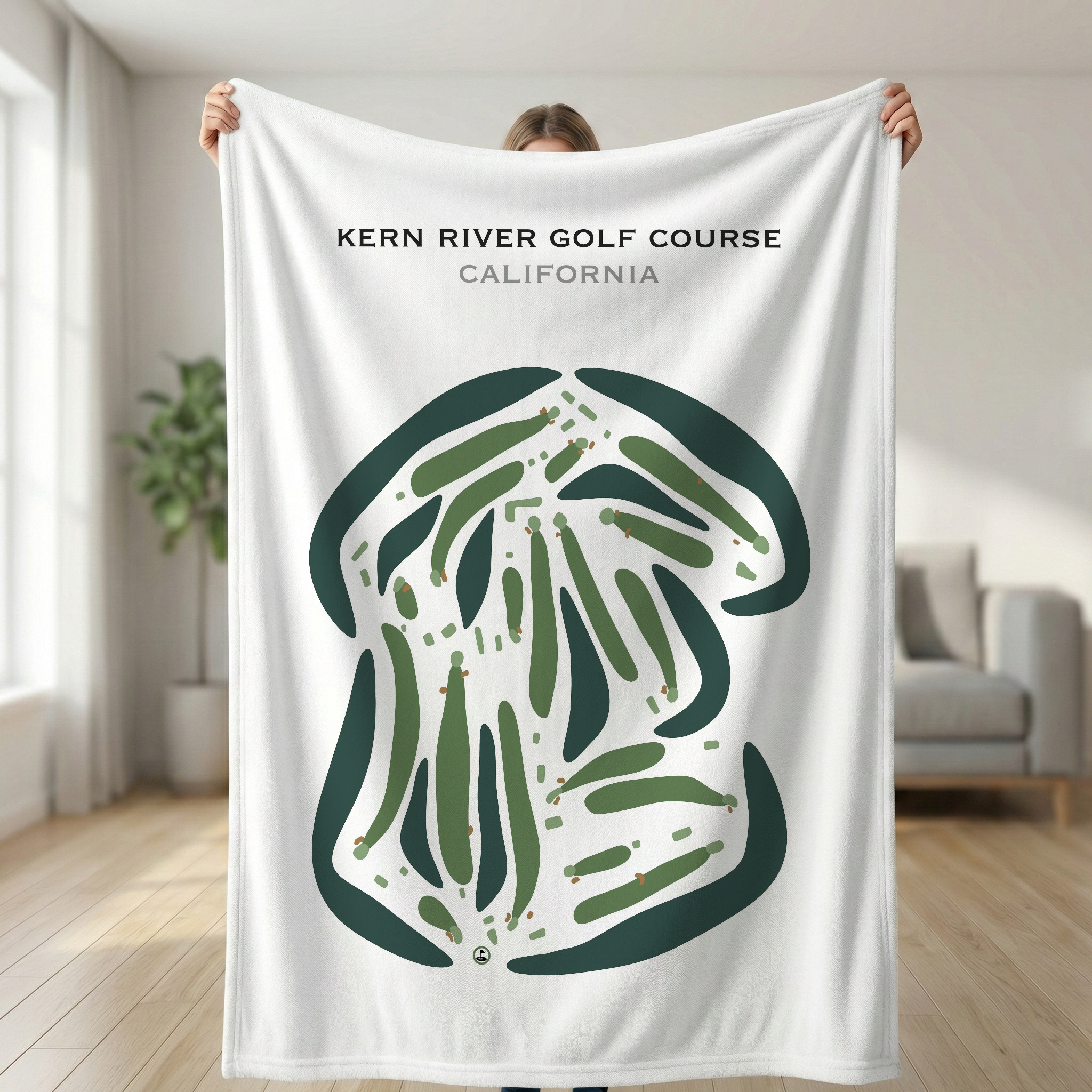 Kern River Golf Course, California - Printed Golf Courses
