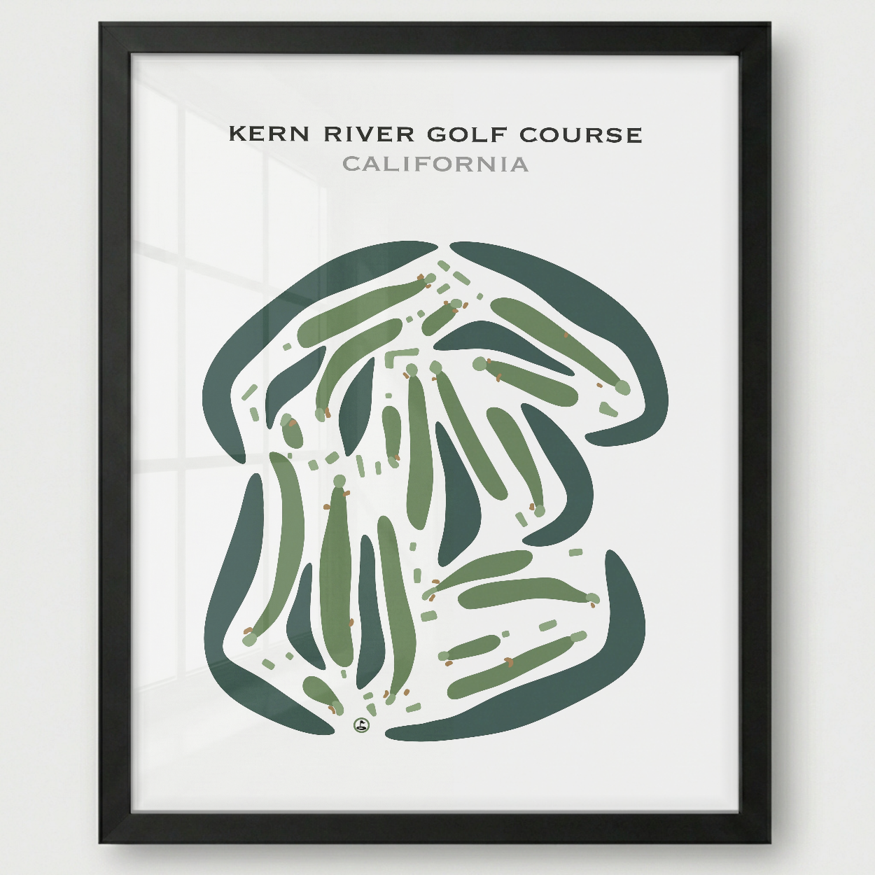 Kern River Golf Course, California - Printed Golf Courses