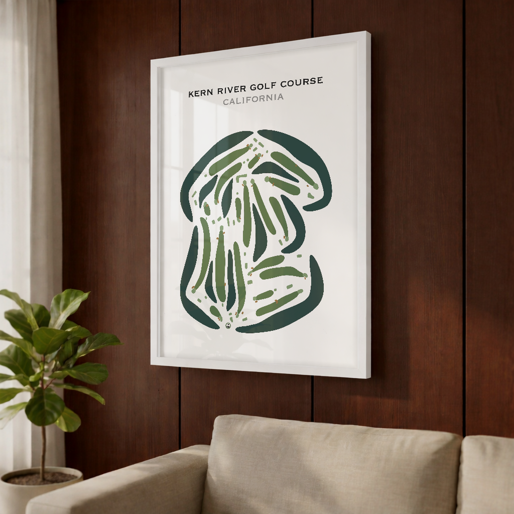 Kern River Golf Course, California - Printed Golf Courses
