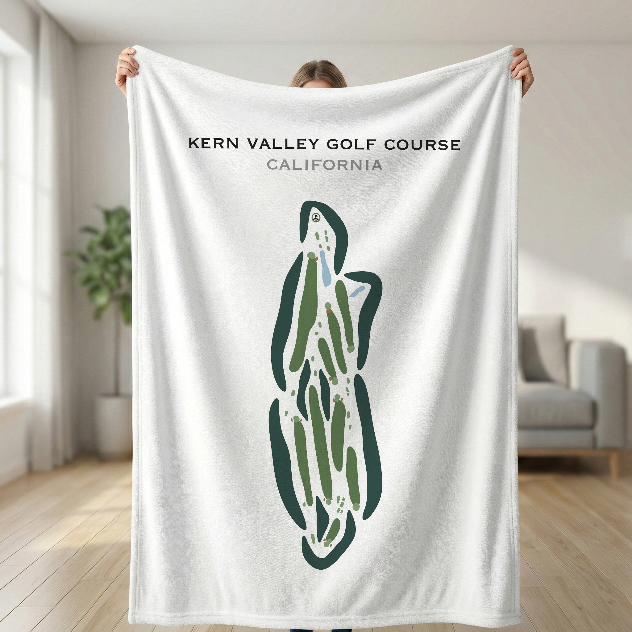 Kern Valley Golf Course, California - Printed Golf Courses