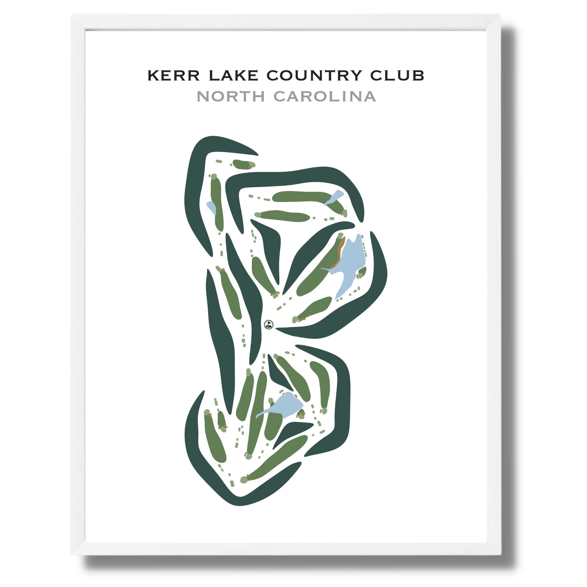 Kerr Lake Country Club, North Carolina - Printed Golf Courses
