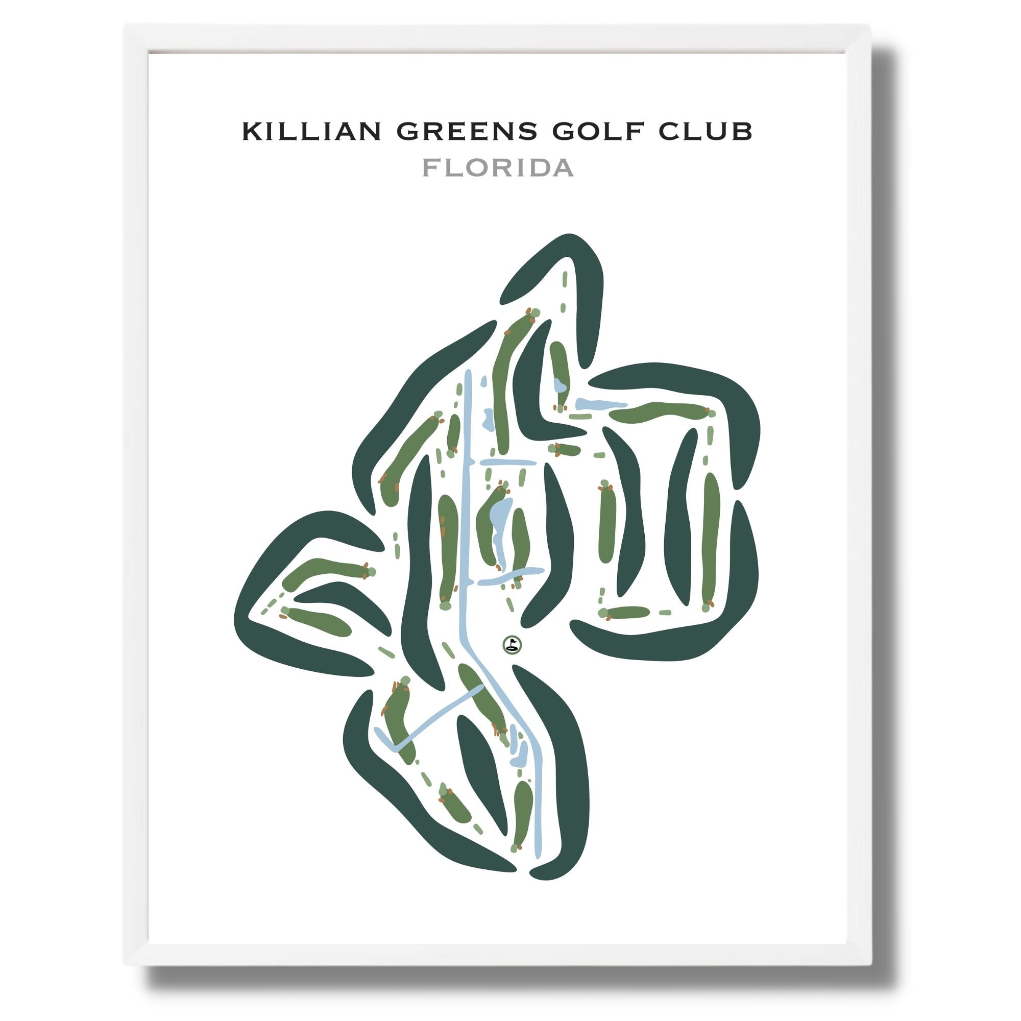 Killian Greens Golf Club, Florida - Printed Golf Courses