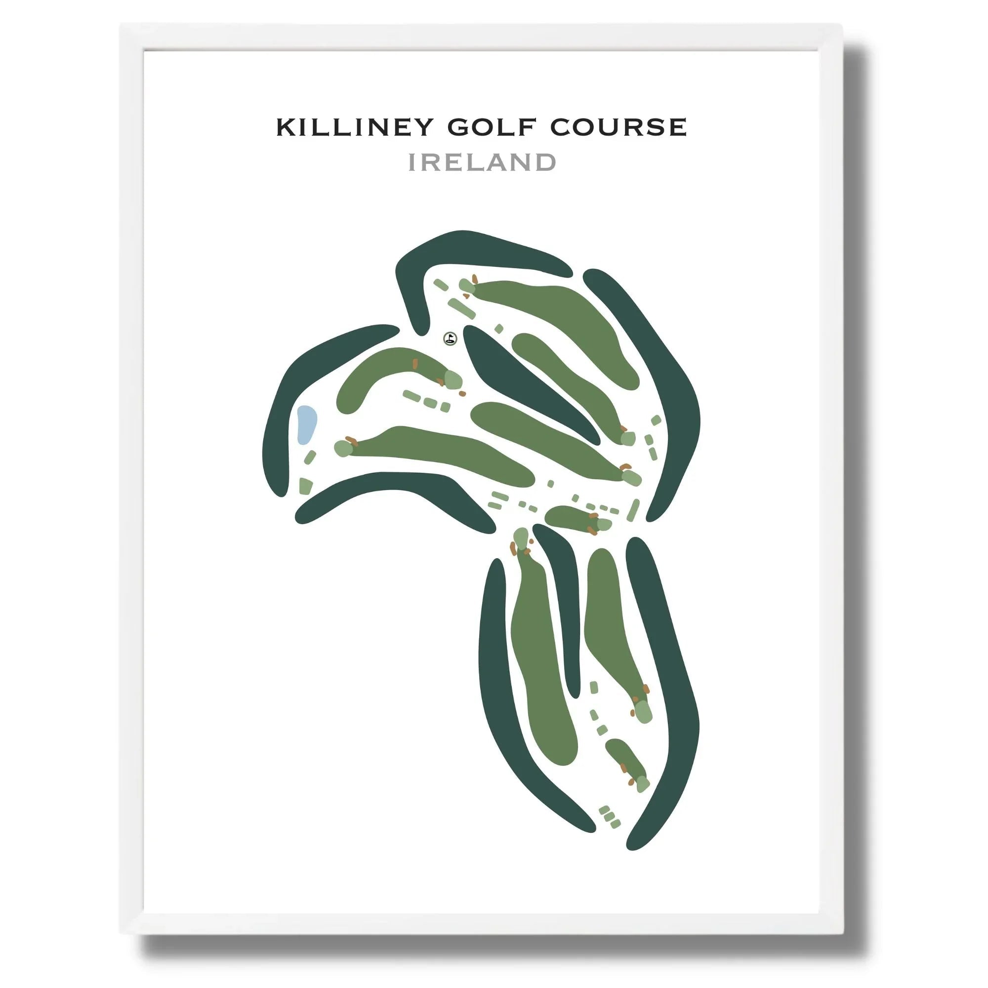 Killiney Golf Course, Ireland - Printed Golf Courses