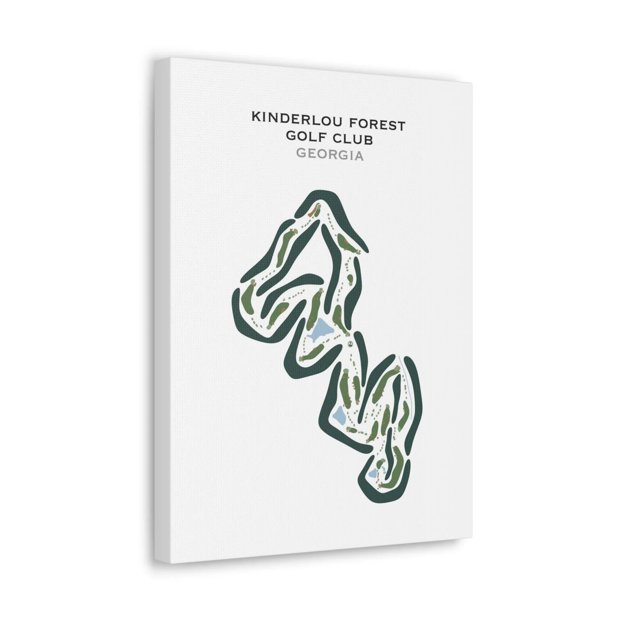 Kinderlou Forest Golf Club, Georgia - Printed Golf Courses