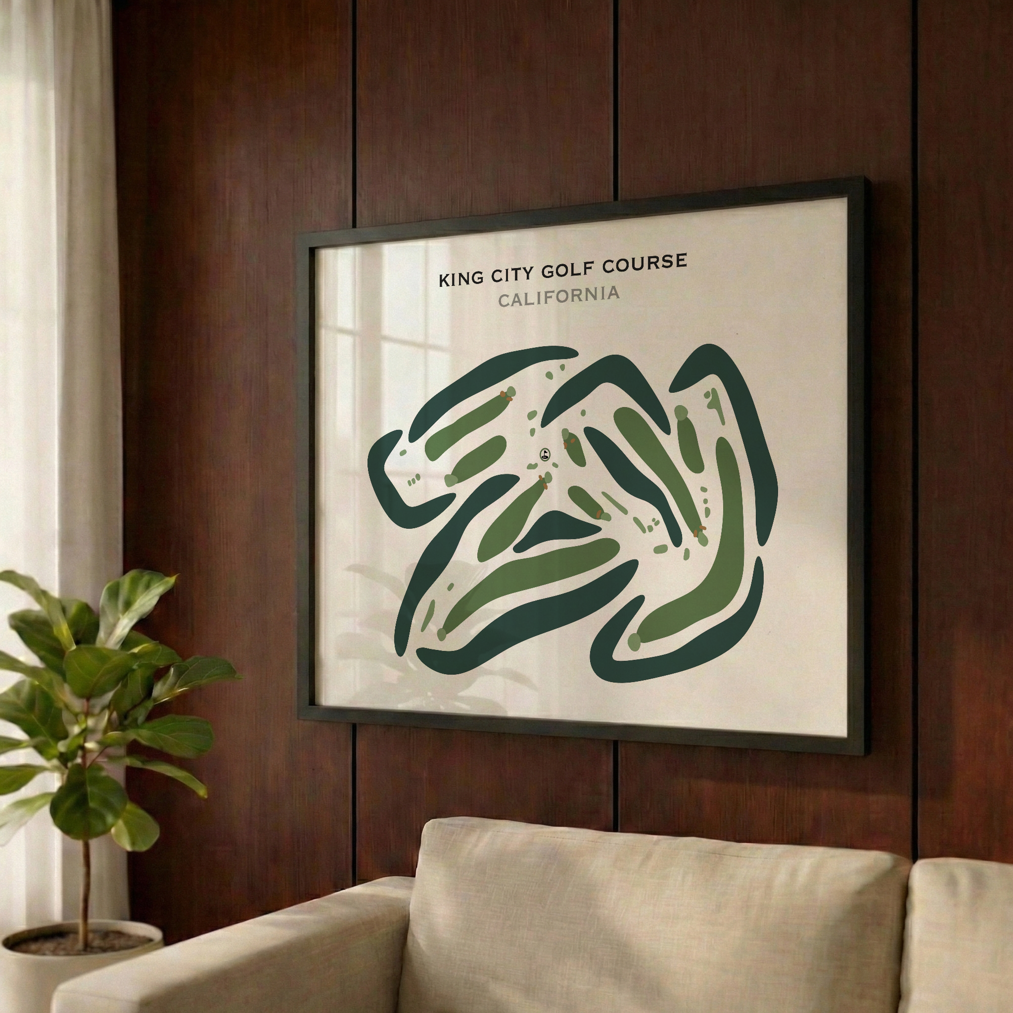 King City Golf Course, California - Printed Golf Courses