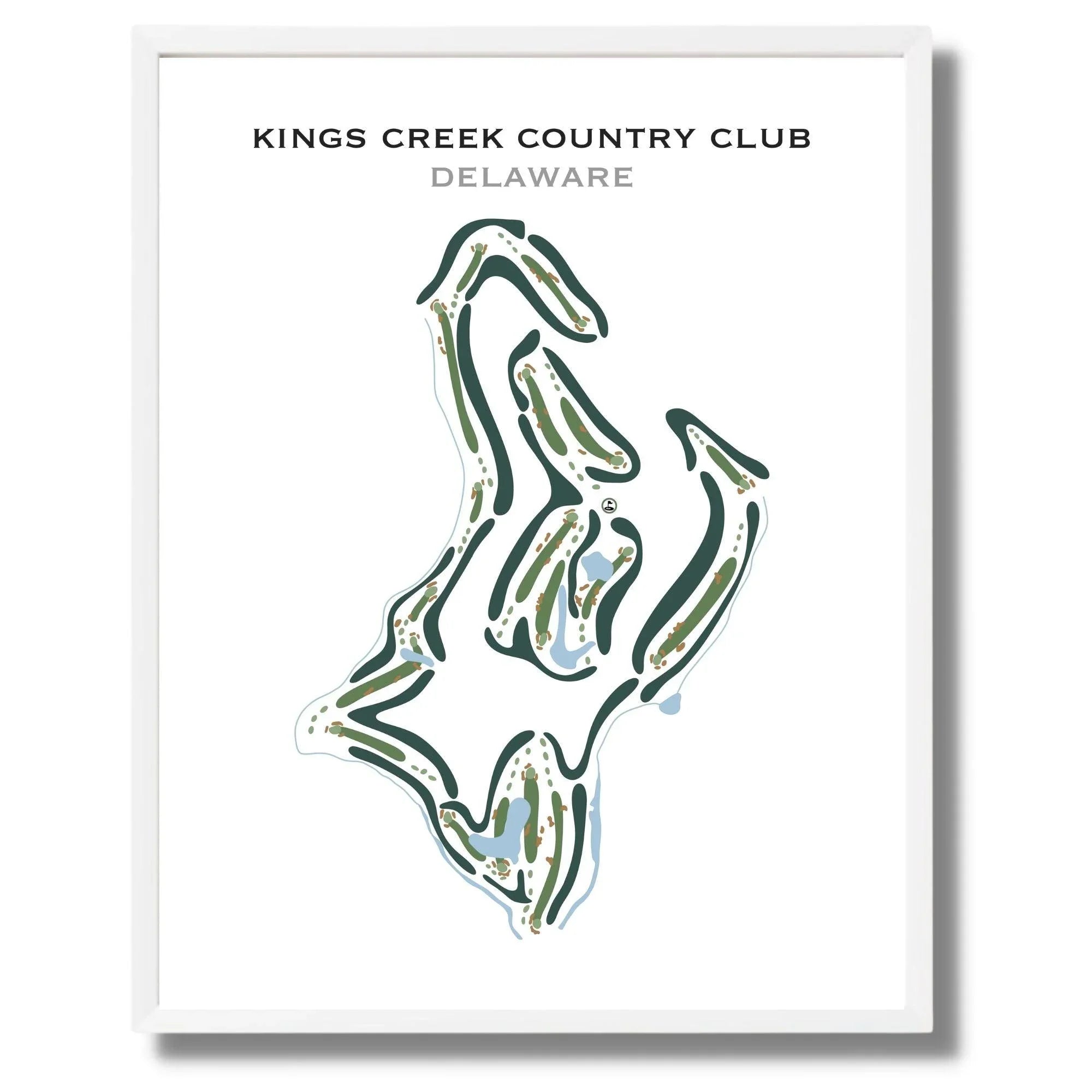 Kings Creek Country Club, Delaware - Printed Golf Courses