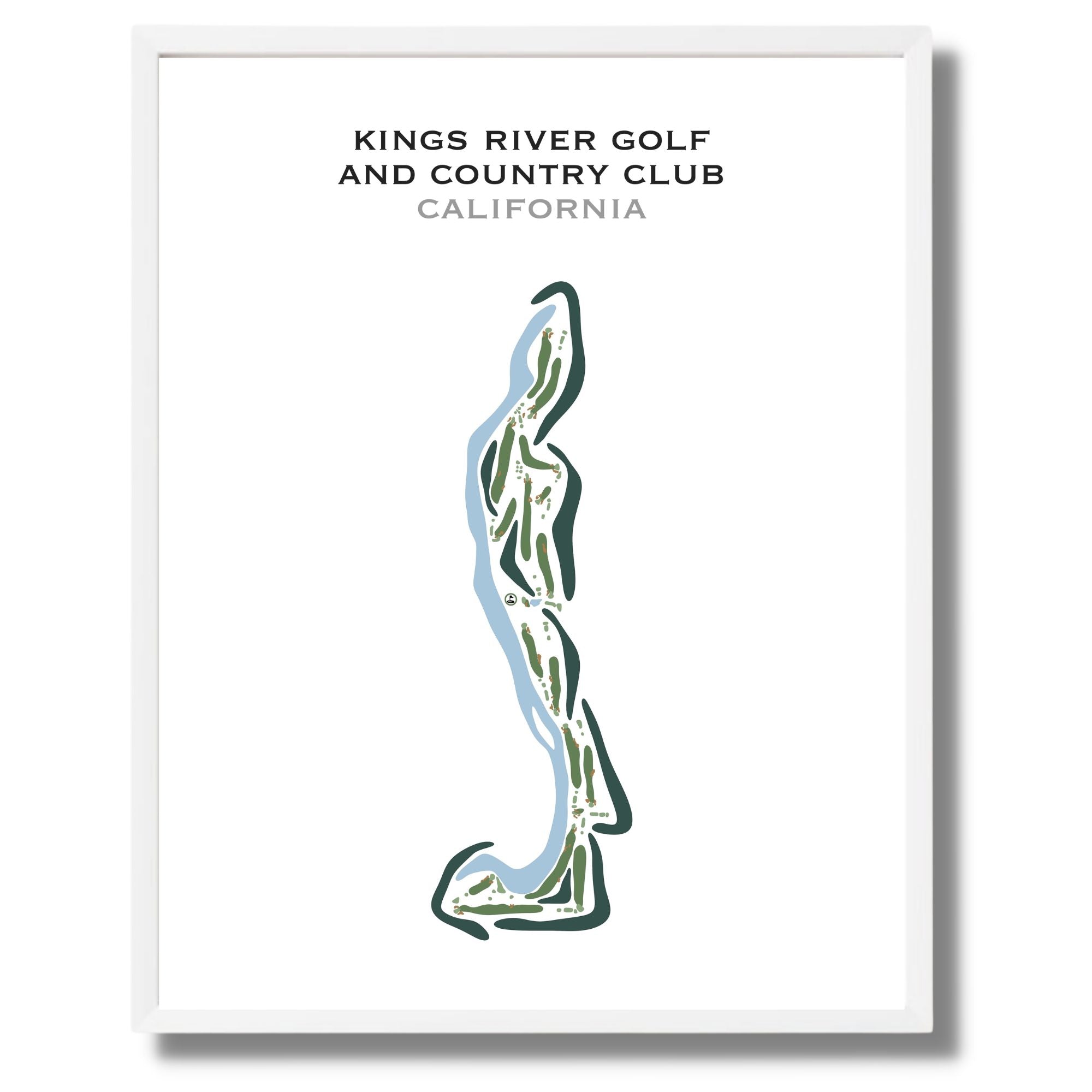Kings River Golf & Country Club, California - Printed Golf Courses