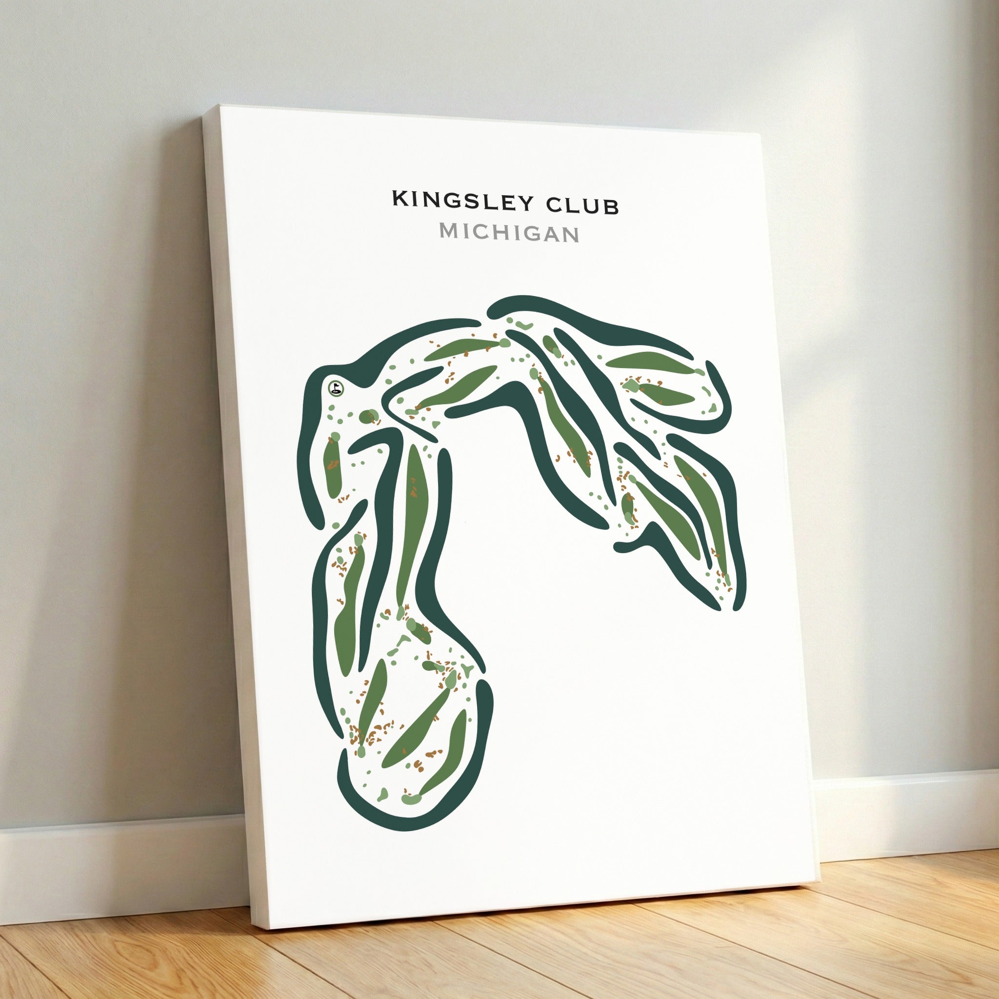 Kingsley Club, Michigan - Printed Golf Courses