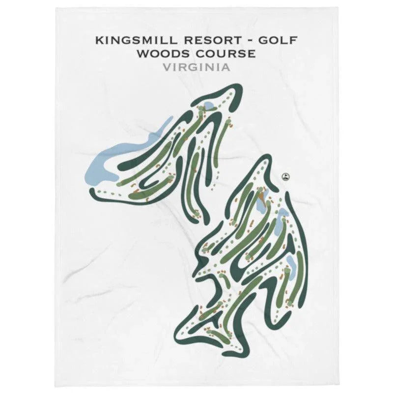 Kingsmill Resort - Golf Woods Course, Virginia - Printed Golf Courses