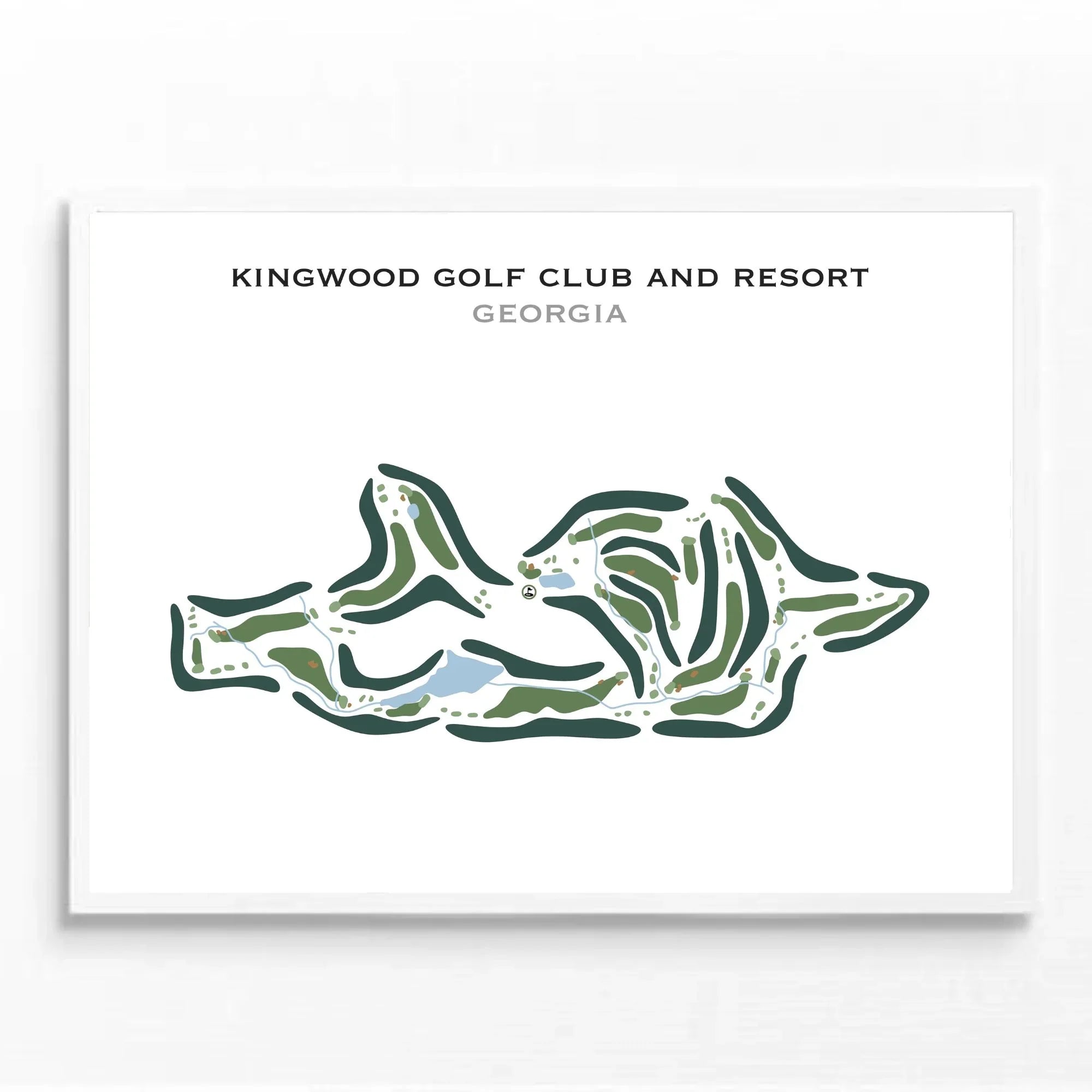 Kingwood Golf Club & Resort, Georgia - Printed Golf Course