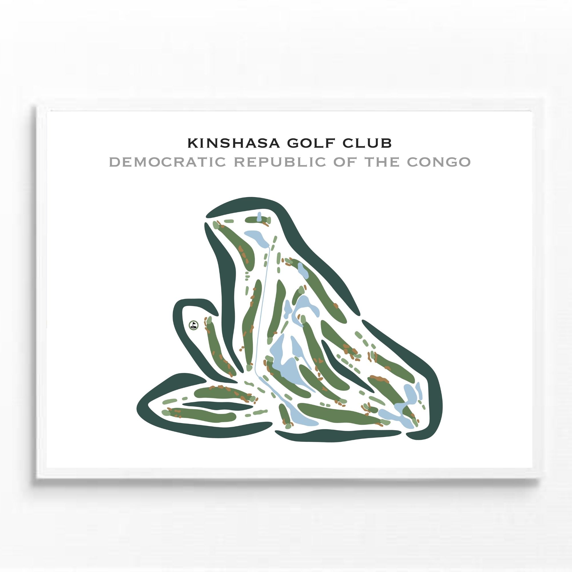 Kinshasa Golf Club, Democratic Republic of the Congo - Printed Golf Courses