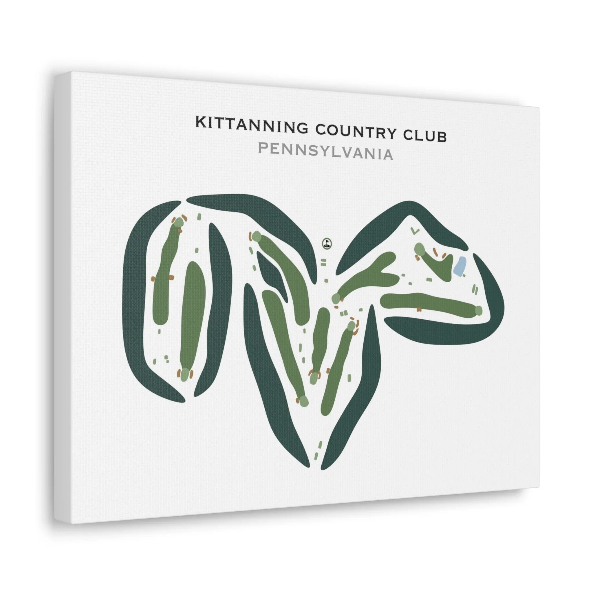 Kittanning Country Club, Pennsylvania - Printed Golf Courses