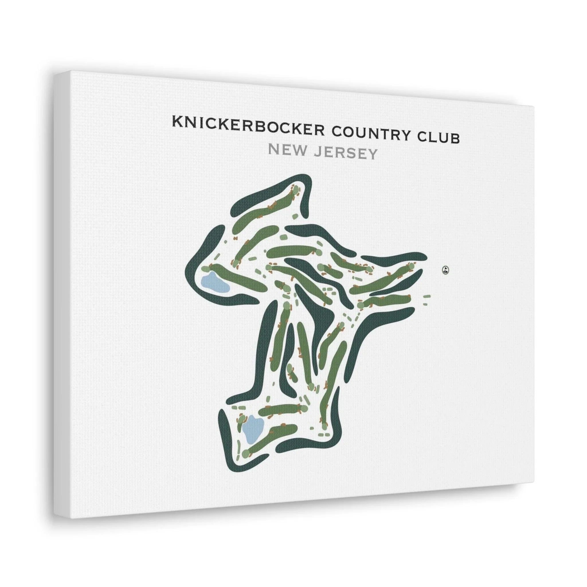 Knickerbocker Country Club, New Jersey - Printed Golf Course