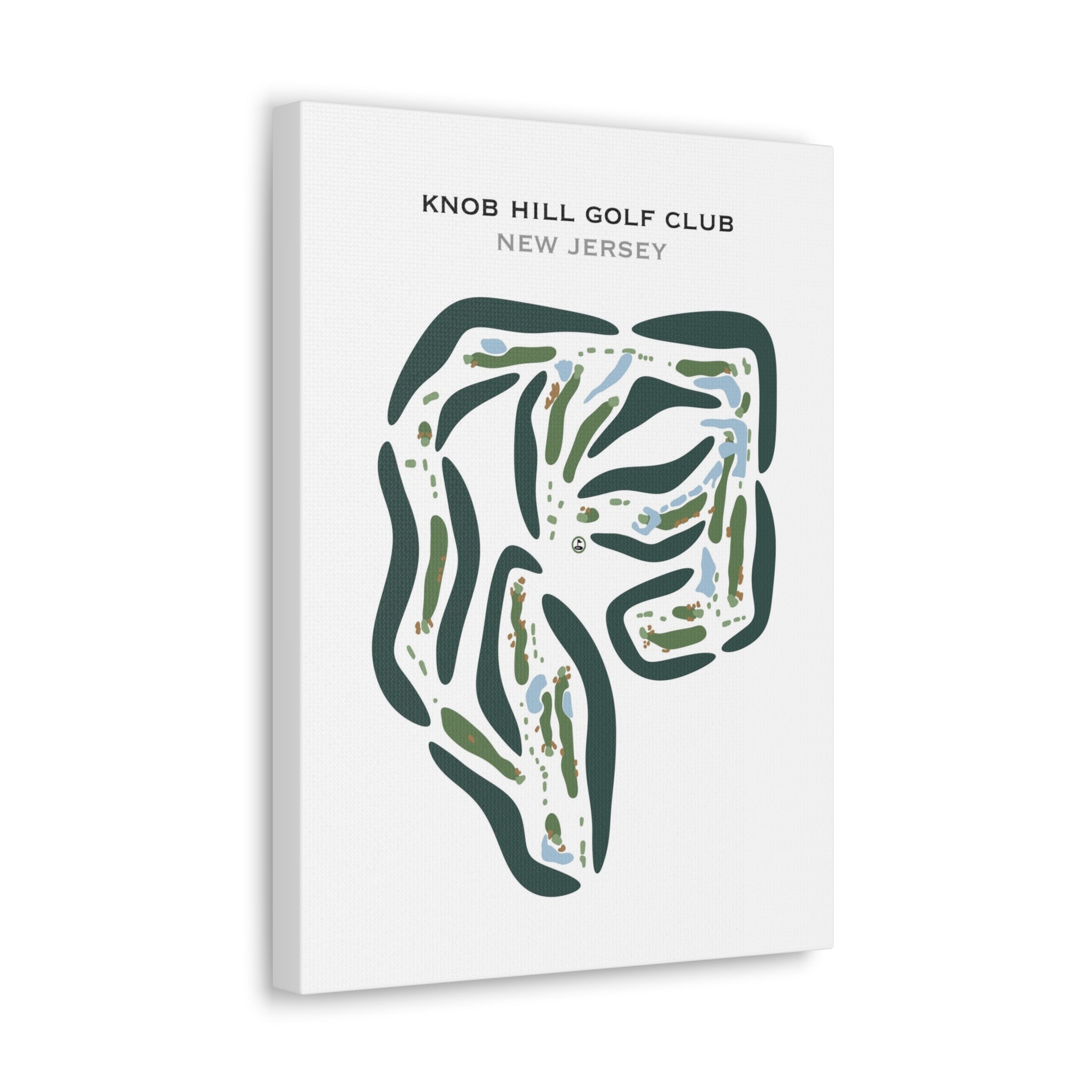 Knob Hill Golf Club, New Jersey - Printed Golf Courses