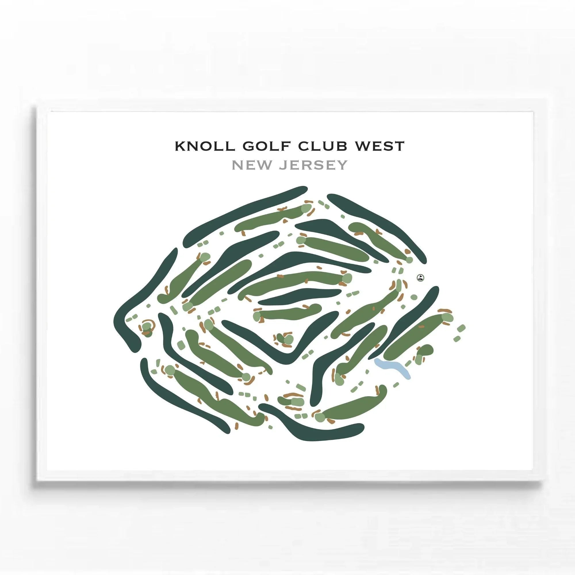 Knoll Golf Club West, New Jersey - Printed Golf Course