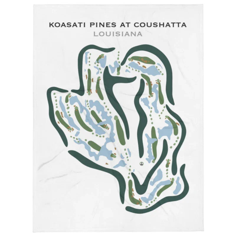 Koasati Pines at Coushatta, Louisiana - Printed Golf Courses