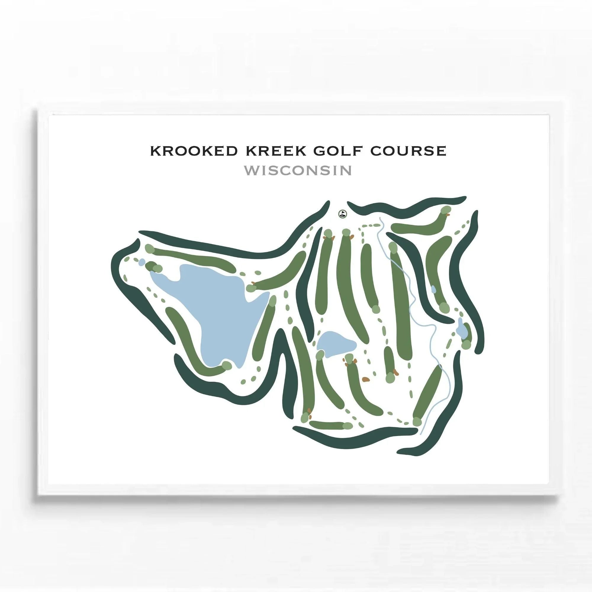 Krooked Kreek Golf Course, Wisconsin - Printed Golf Courses