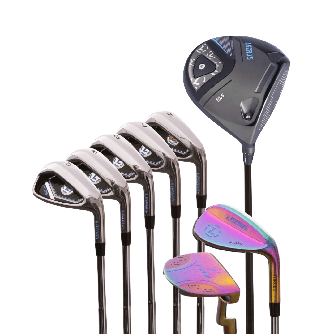 Lazrus Golf 8 pc Set - LAZ2 Driver, 6-PW Irons, 52° Wedge, Putter