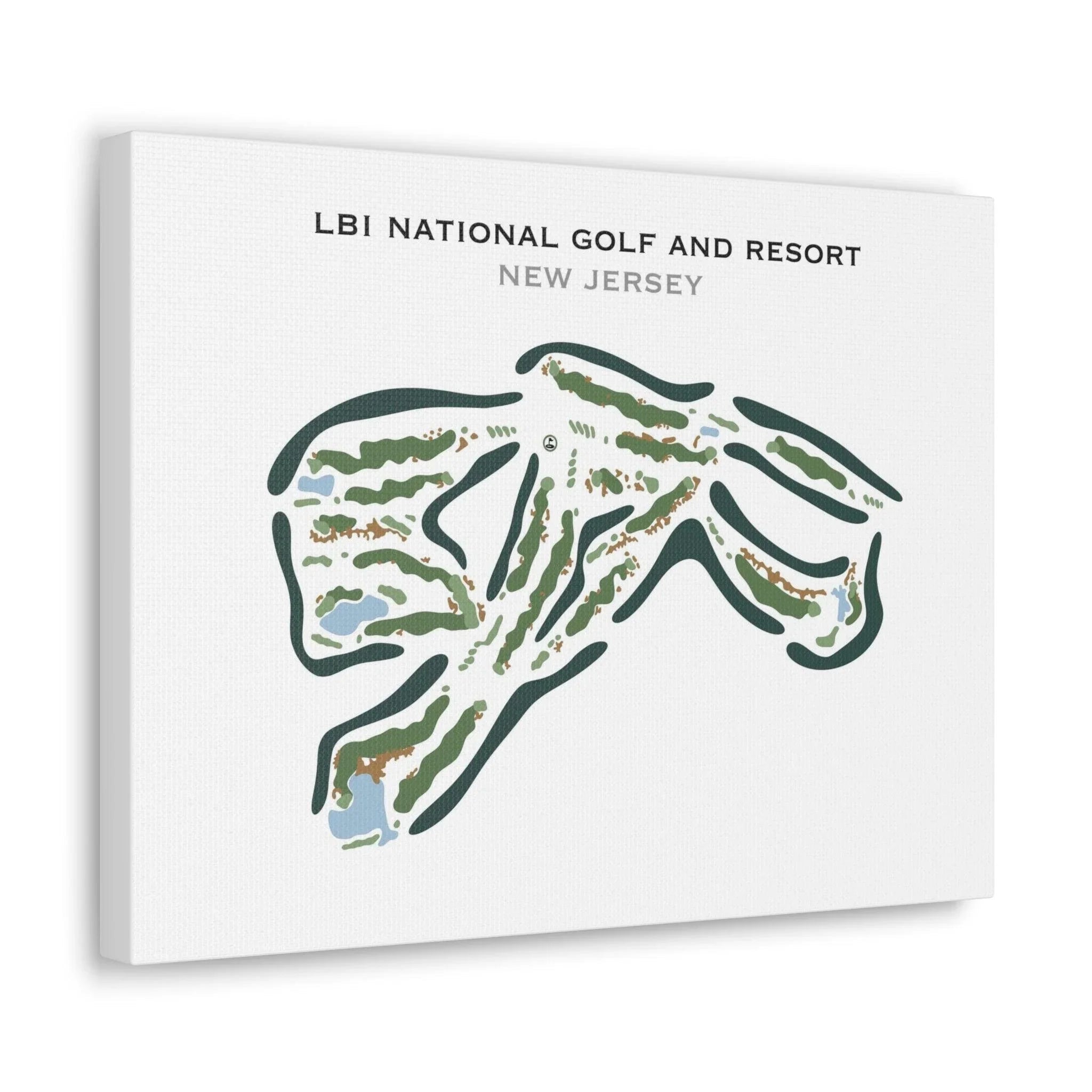LBI National Golf Course, New Jersey - Printed Golf Course
