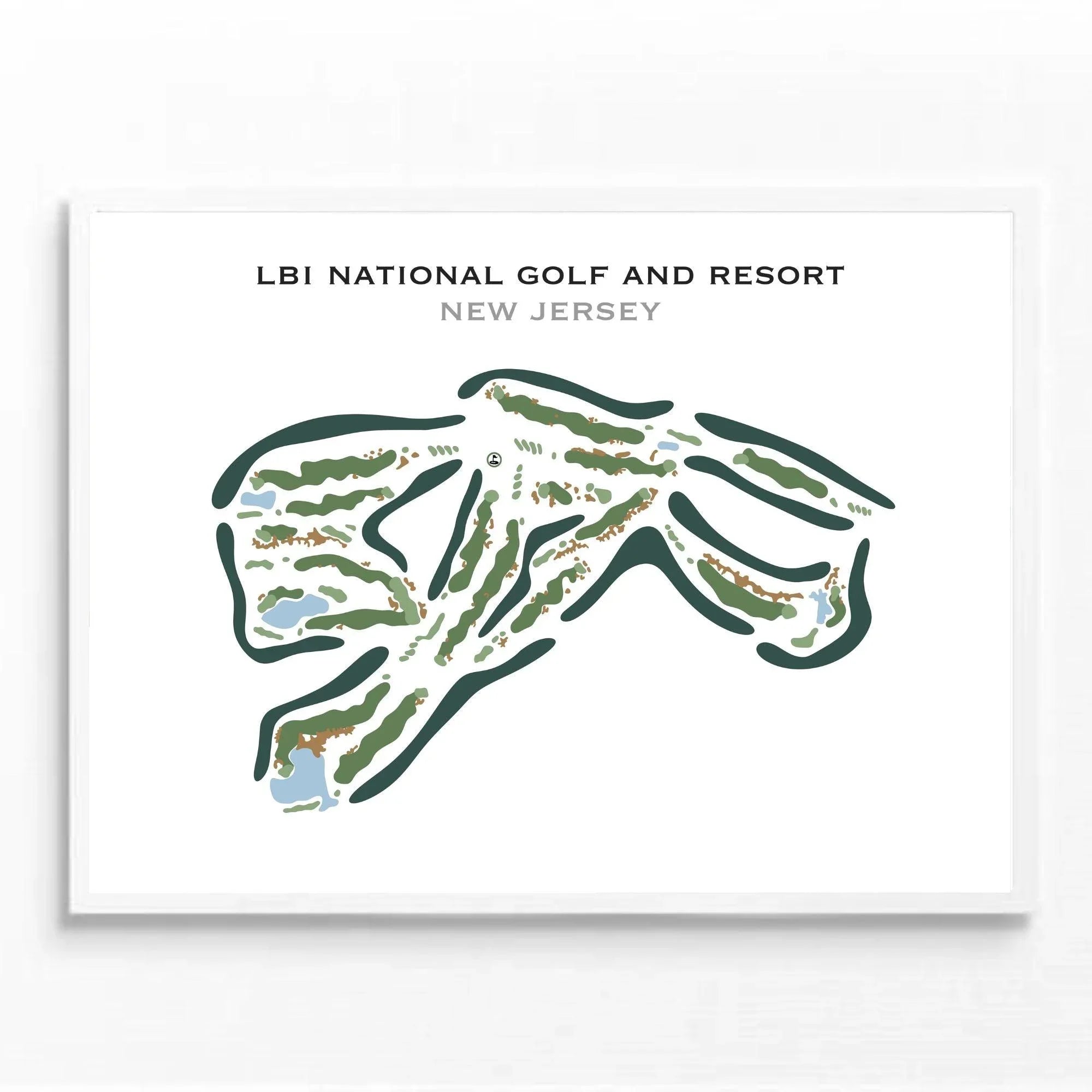 LBI National Golf Course, New Jersey - Printed Golf Course