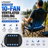 LITEGUEST 10-Fan Ventilated USB Cooling Seat Cushion