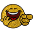 LOL Smiley Face Glitter Ball Marker & Hat Clip by ReadyGOLF