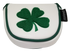 Lucky Clover Embroidered Putter Cover by ReadyGOLF - Mallet