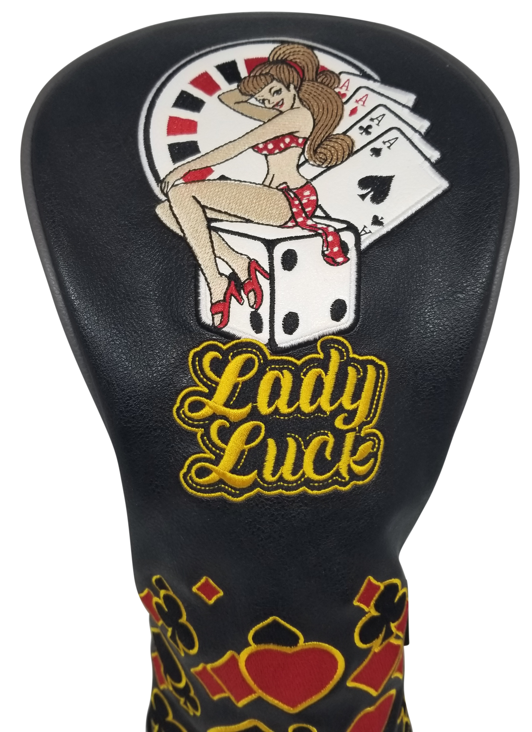 Lady Luck Embroidered Driver Headcover by ReadyGOLF