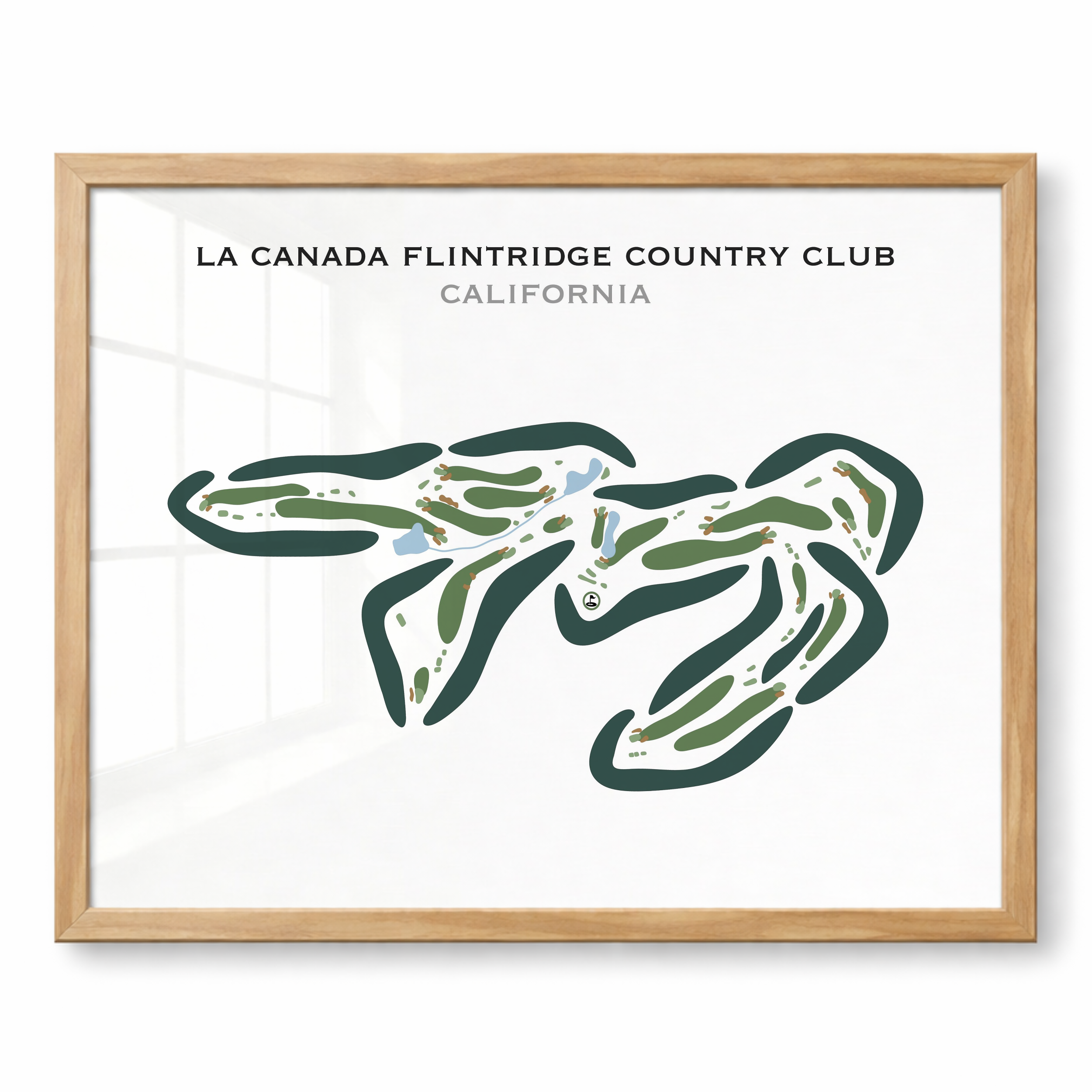 La Canada Flintridge Country Club, California - Printed Golf Courses