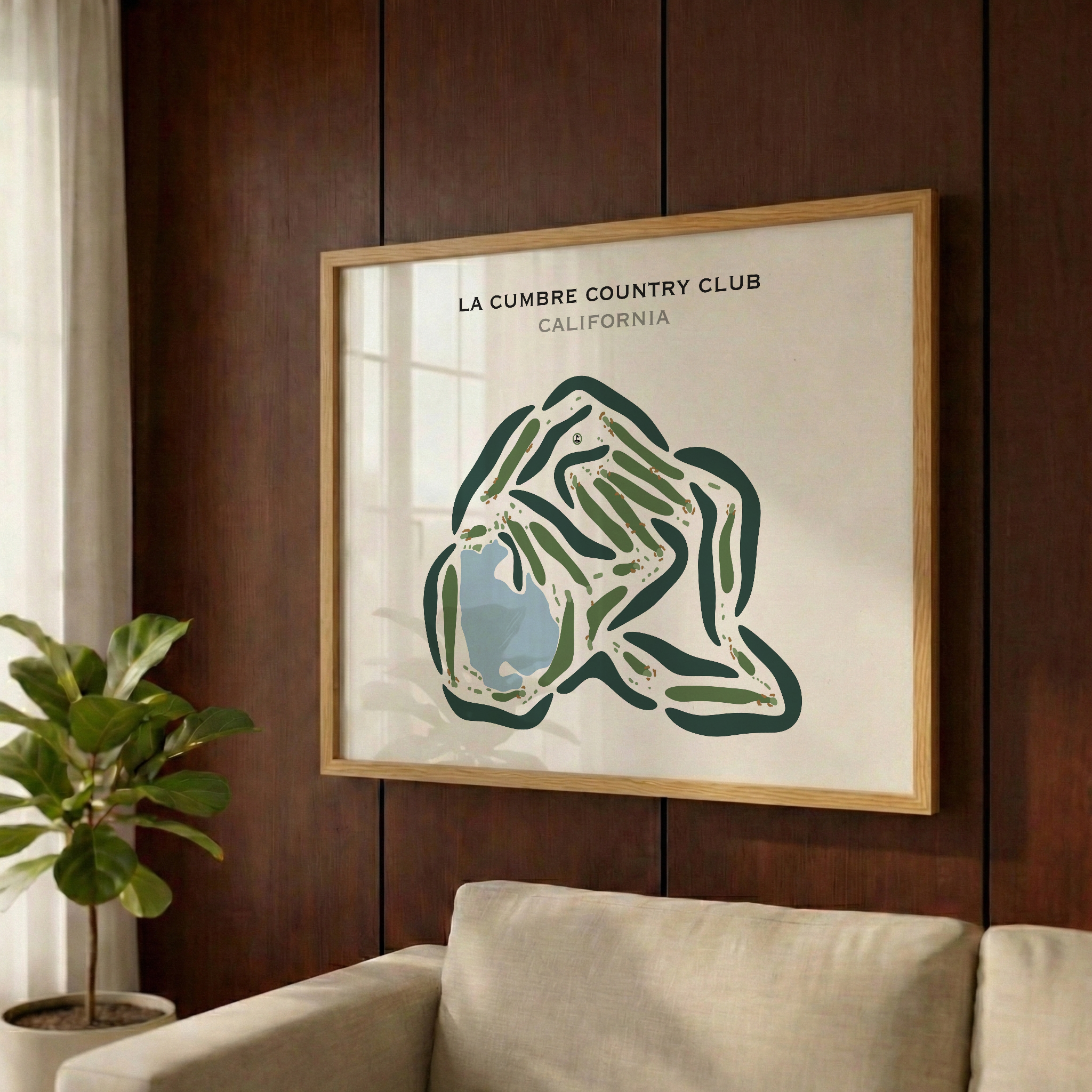 La Cumbre Country Club, California - Printed Golf Courses