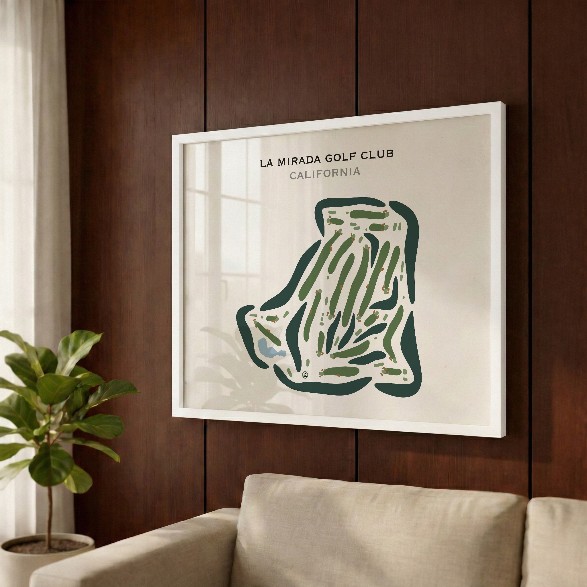 La Mirada Golf Club, California - Printed Golf Courses