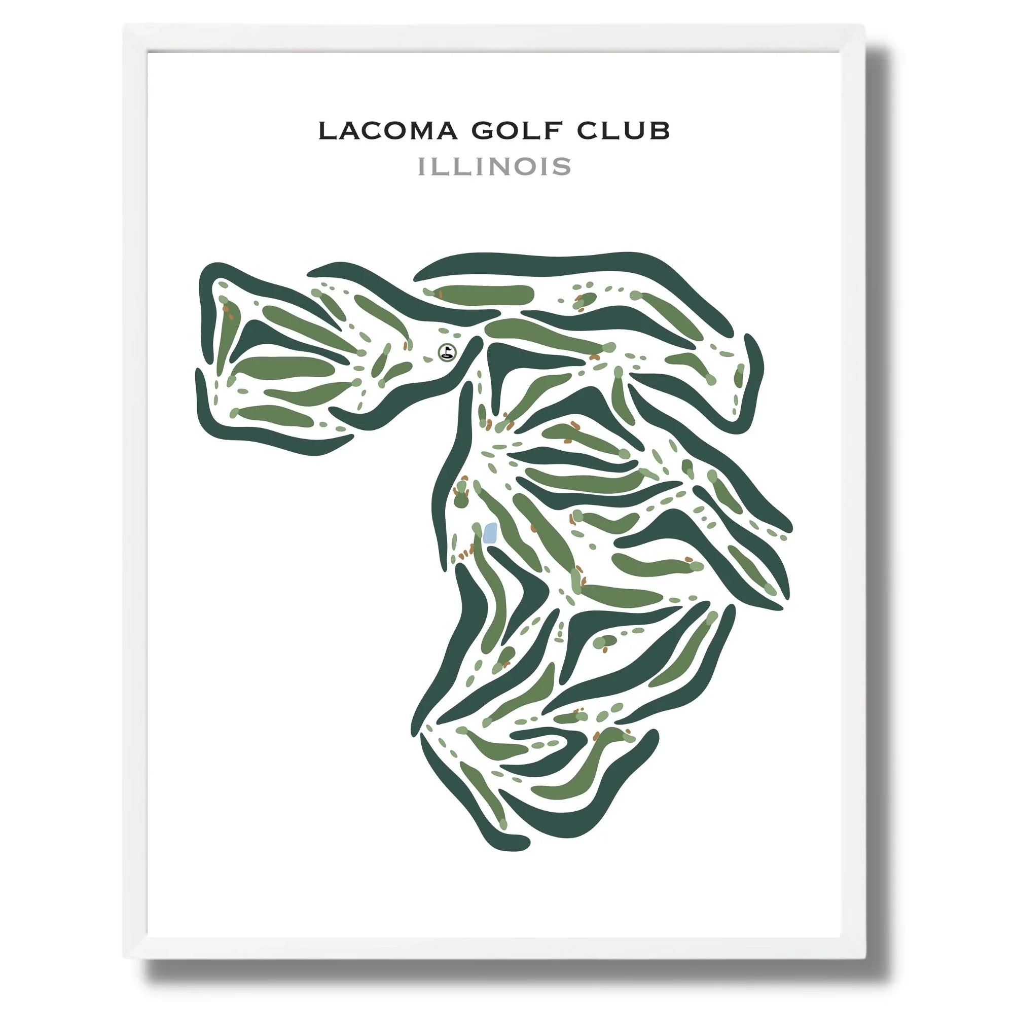 Lacoma Golf Club, Illinois - Printed Golf Courses