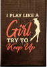 Ladies Golf Towel - Funny Golf Towels for Women with Bag Clip - Perfect for Mothers Day Gift