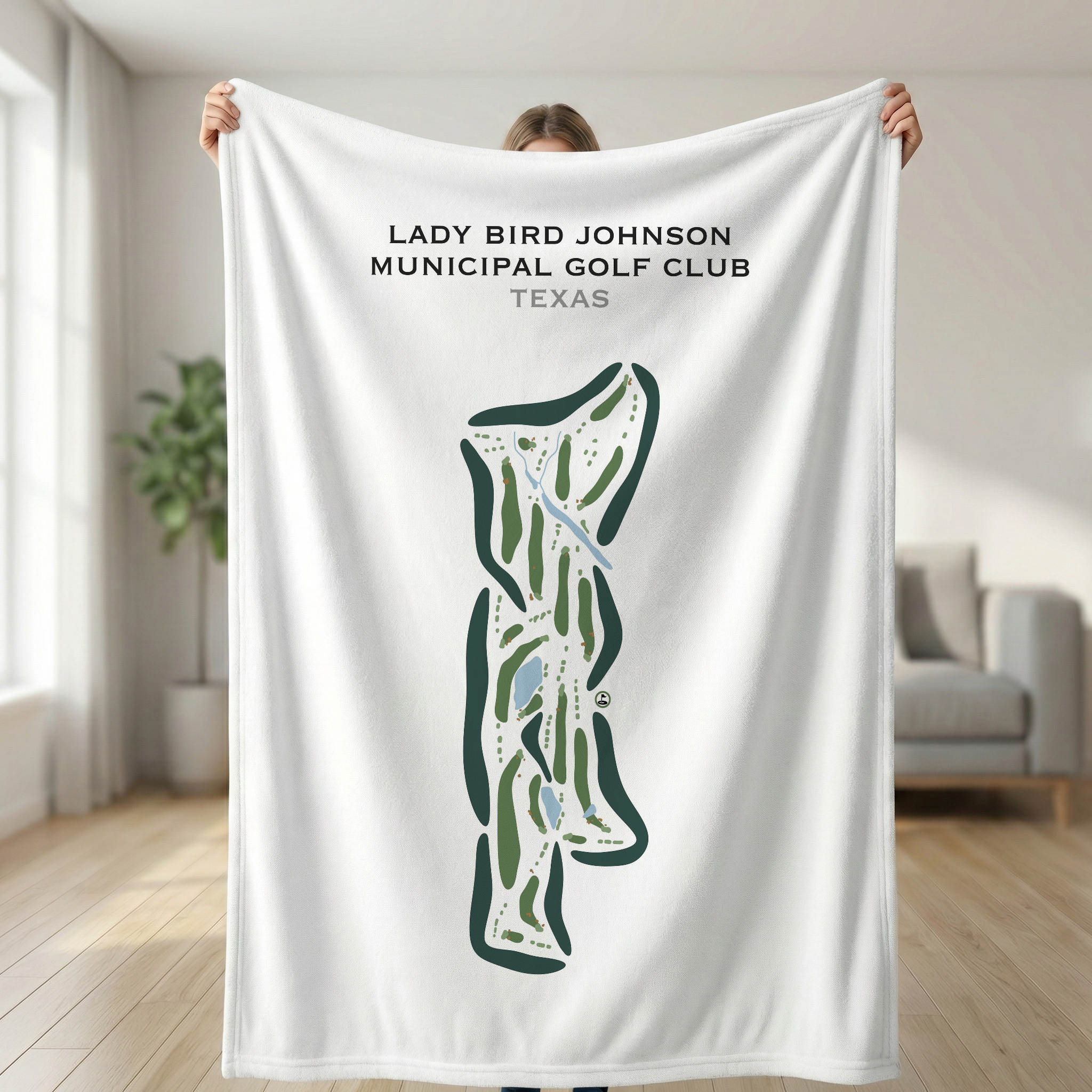Lady Bird Johnson Municipal Golf Club, Texas - Printed Golf Courses