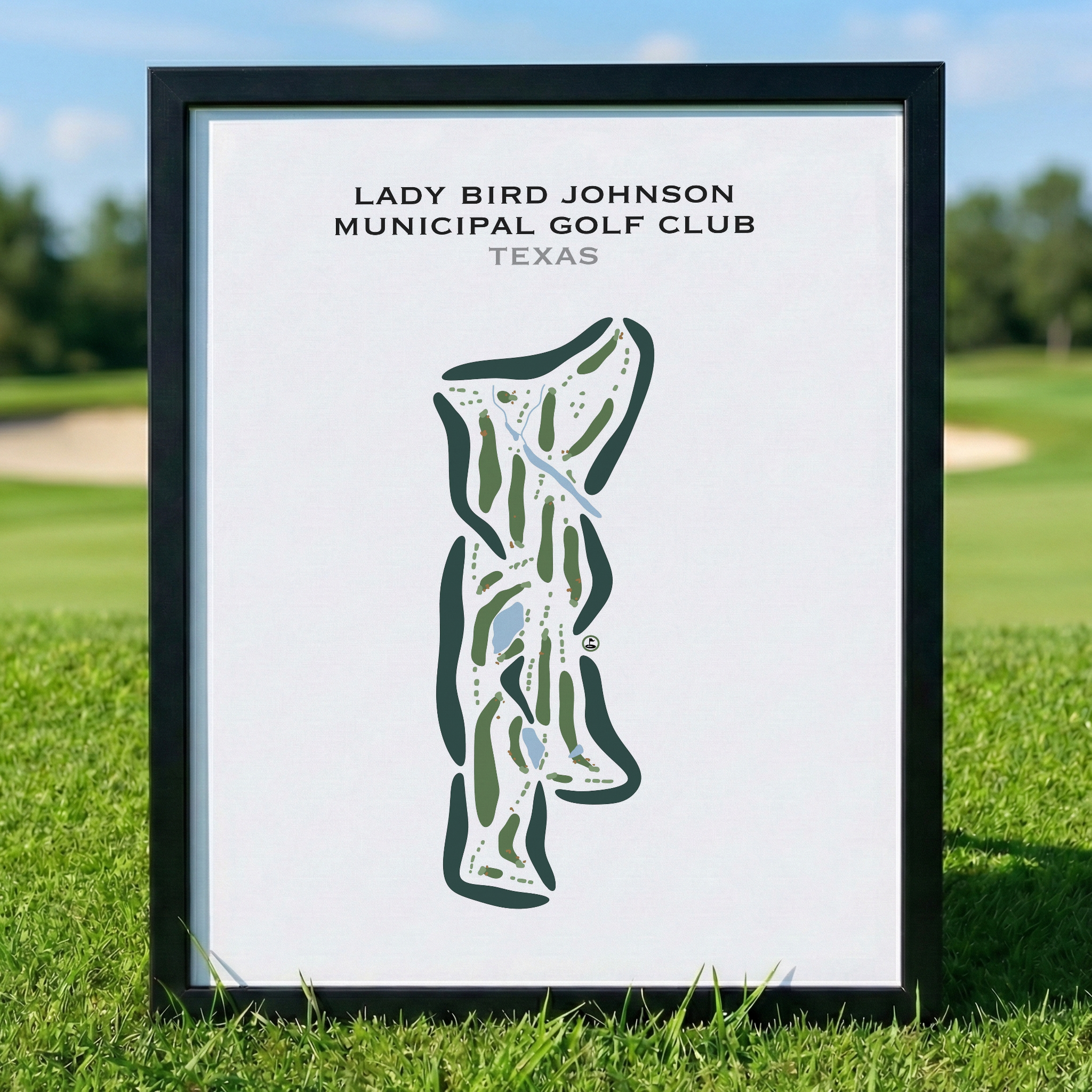 Lady Bird Johnson Municipal Golf Club, Texas - Printed Golf Courses