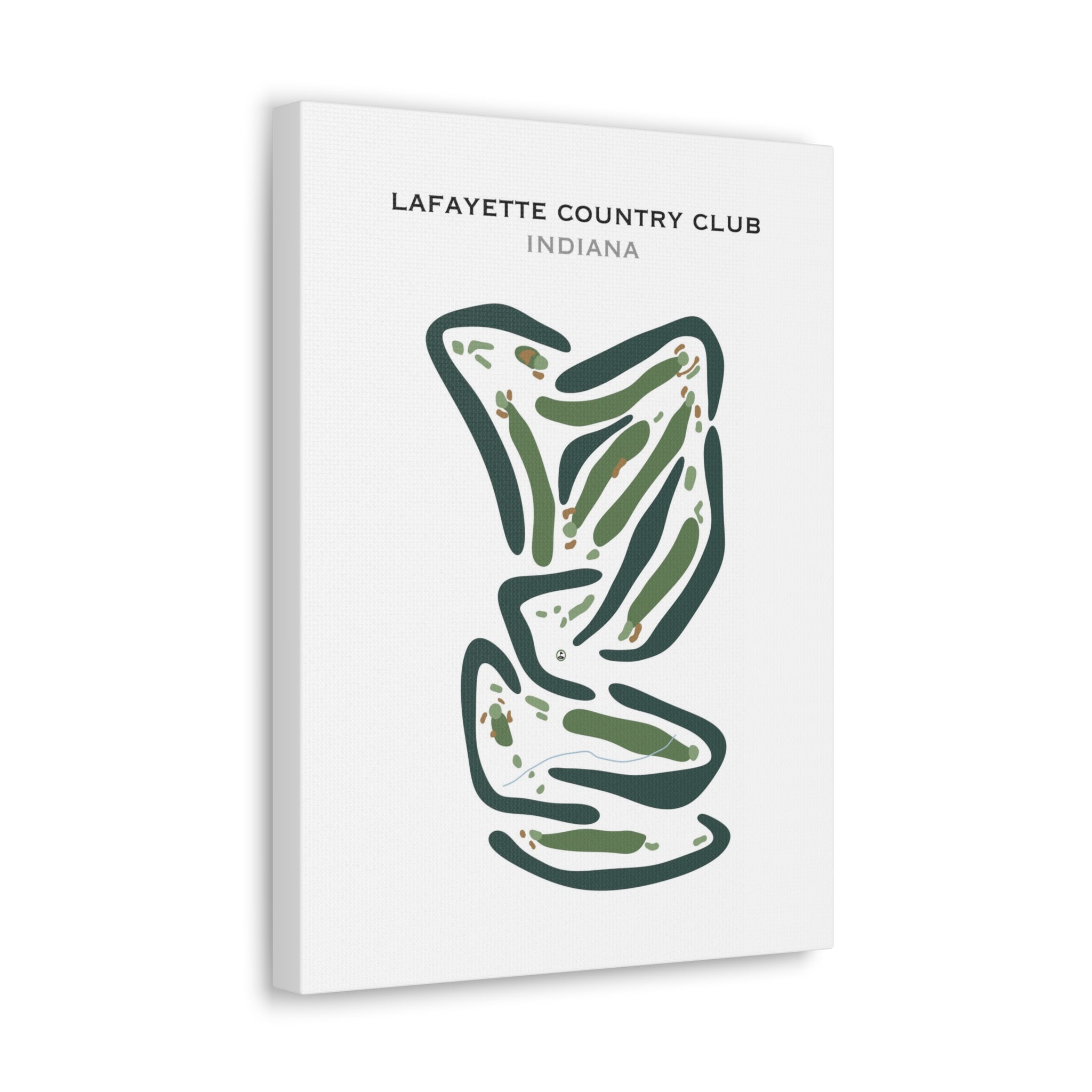 Lafayette Country Club, Indiana - Printed Golf Courses