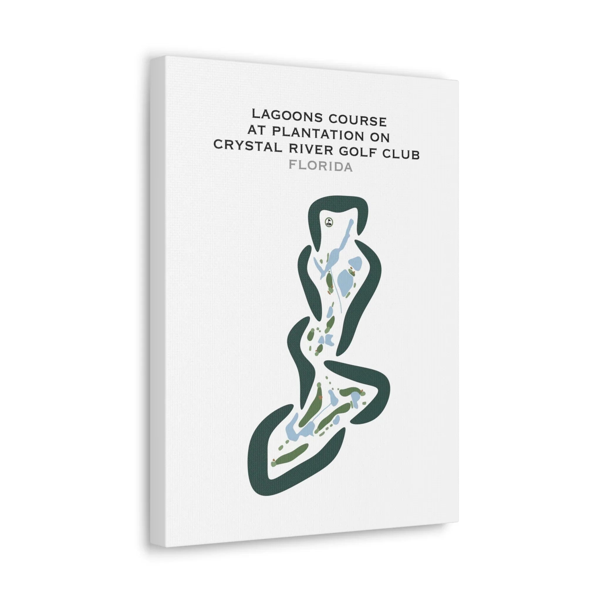 Lagoons Course at Plantation on Crystal River Club, Florida - Printed Golf Courses