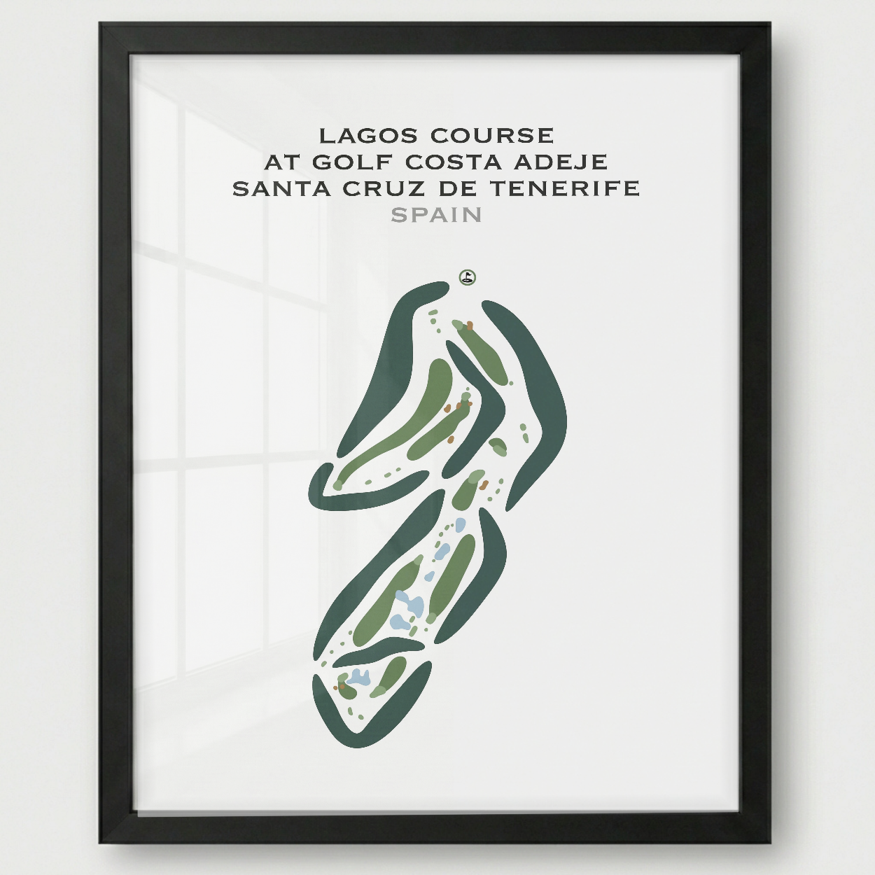 Lagos Course at Golf Costa Adeje Santa Cruz de Tenerife, Spain - Printed Golf Courses